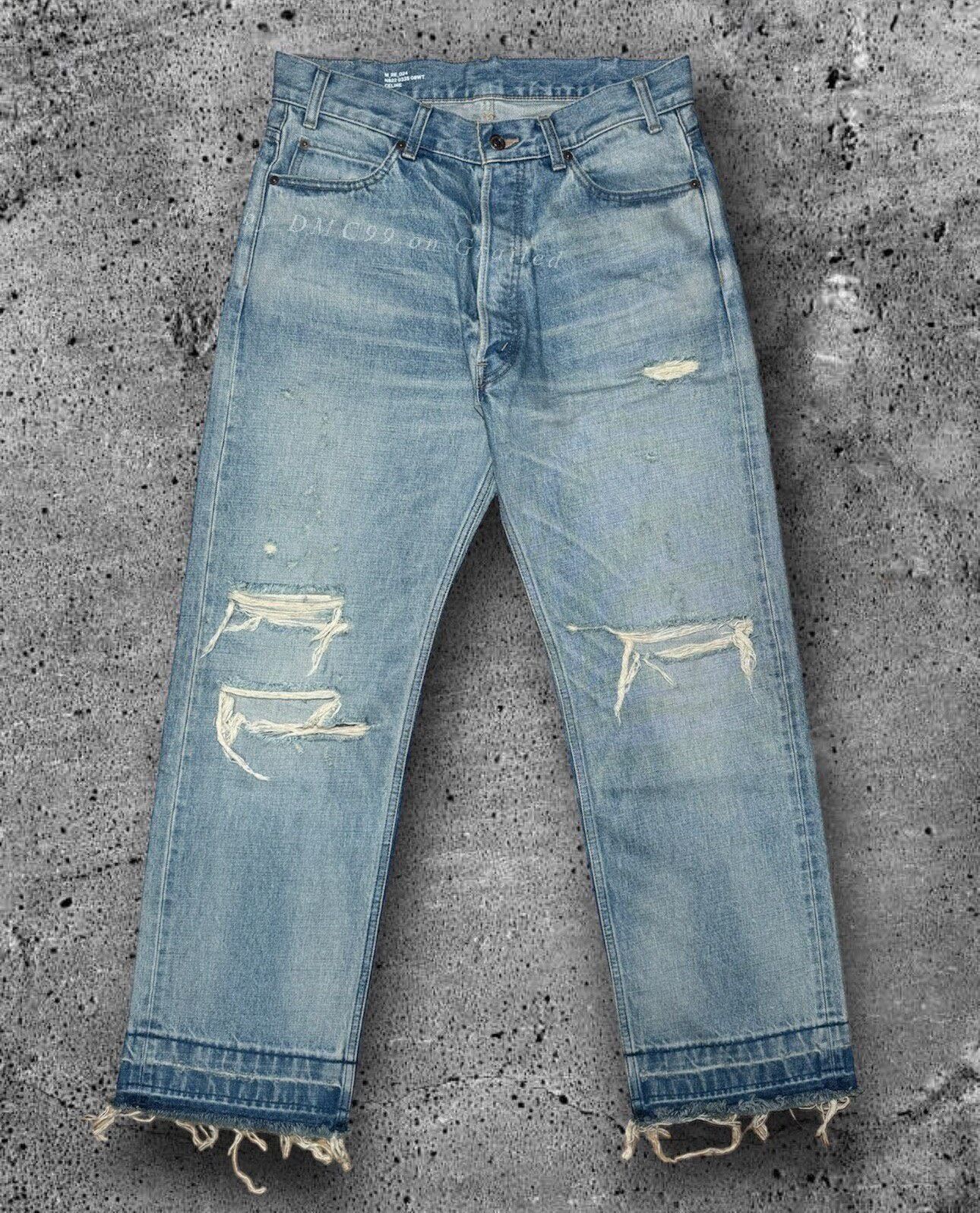 Hedi Slimane CELINE HOMME Hedi Slimane BOYDOLL Wesley Distressed Jeans Size US 30 / EU 46 - 1 Thumbnail
