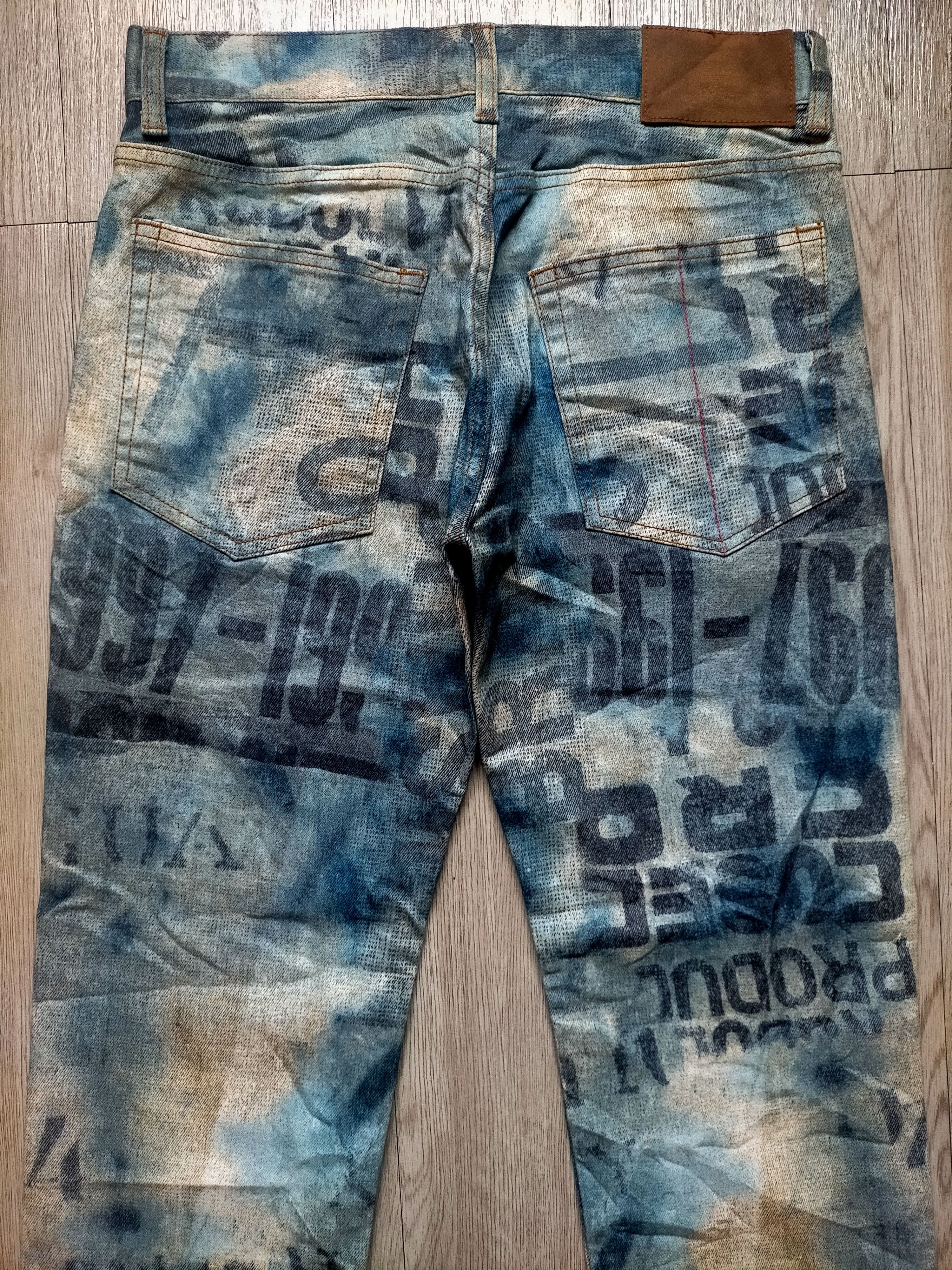 Le Grande Bleu (L.G.B.) ⚡Rare L.G.B x Beams Full Print denim pants Size US 30 / EU 46 - 13 Thumbnail