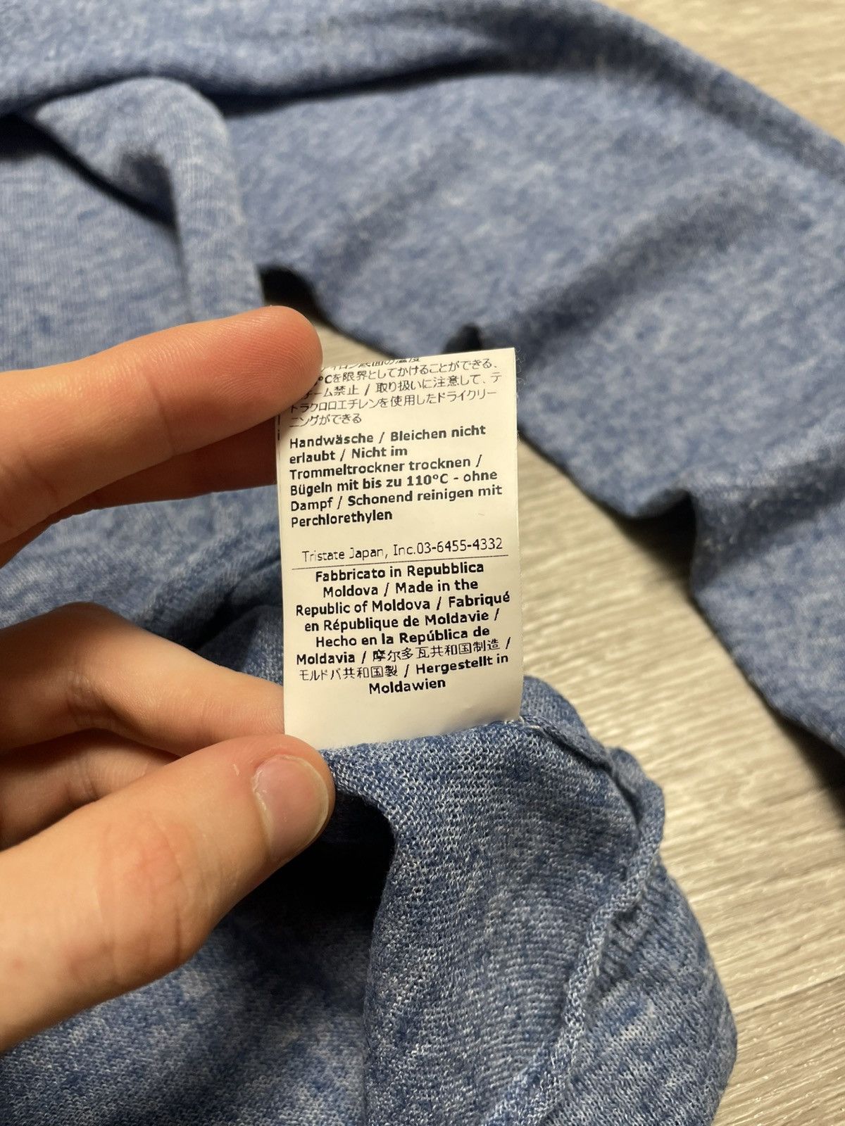 C.P. Company C.P. Company Linen Blend Long Sleeve Sweater Blue Size US L / EU 52-54 / 3 - 15 Thumbnail