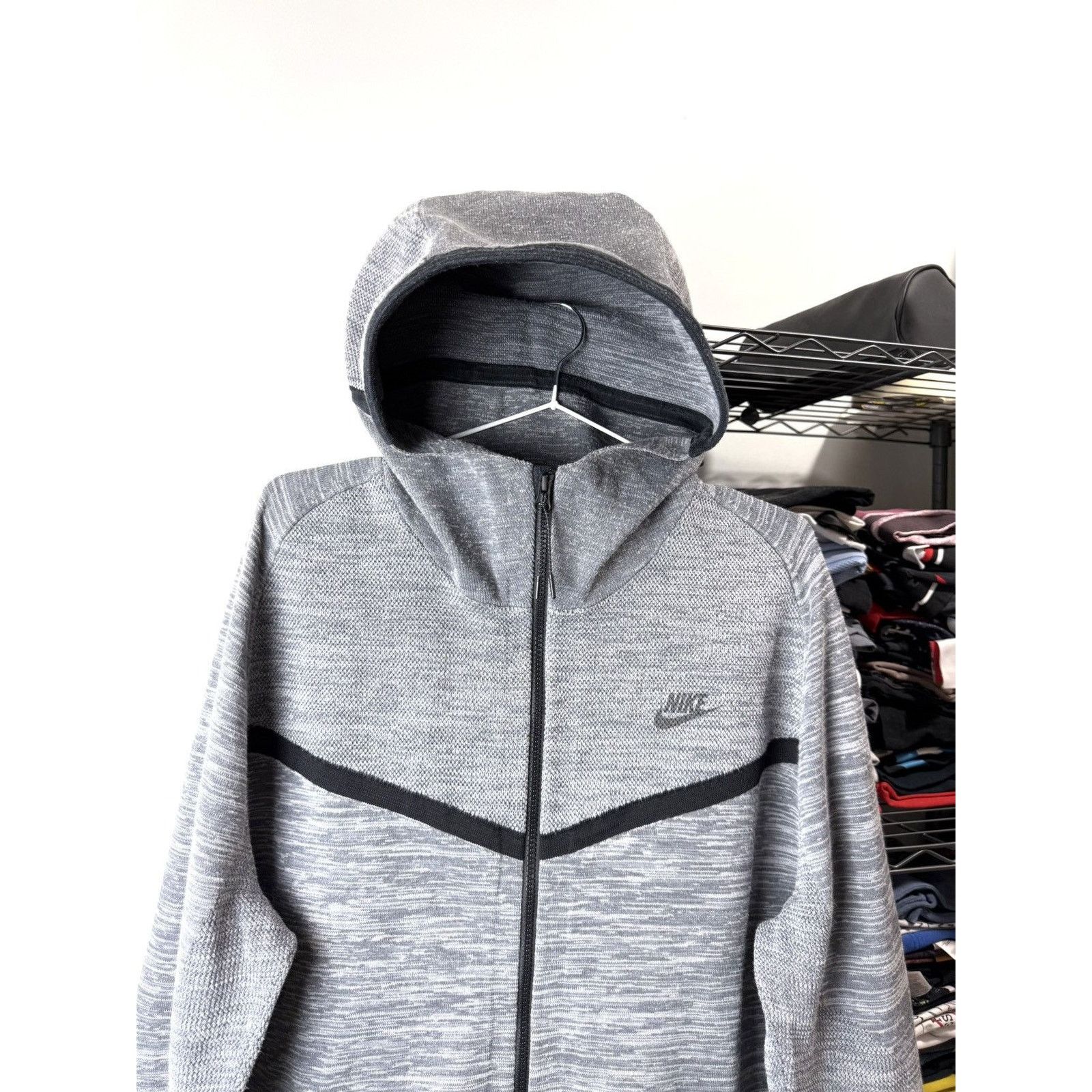 Nike Vintage Nike Tech Fleece Knitted Knit Hoodie Roger Federer Size US L / EU 52-54 / 3 - 3 Thumbnail