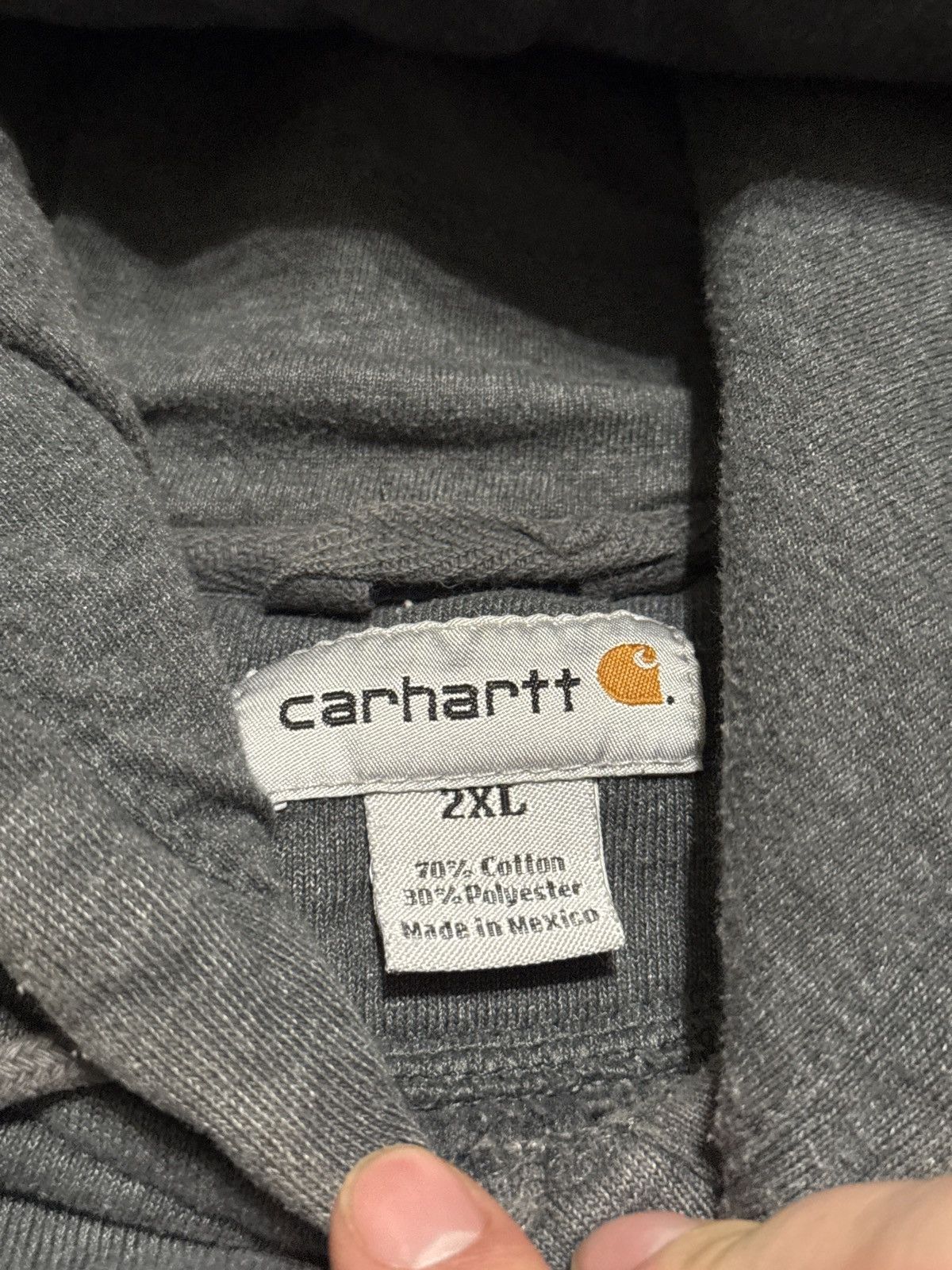 Carhartt Vintage Y2K Carhartt Gray Heavyweight Gray XXL Sweatshirt Size US XXL / EU 58 / 5 - 2 Thumbnail