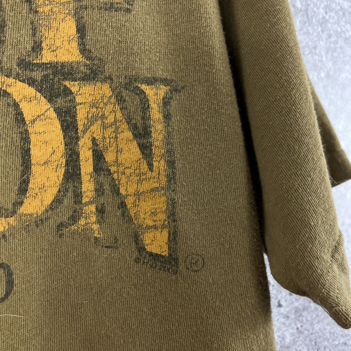 Harley Davidson Harley Davidson Vintage 2009 Tee Big Logo Brown Size M Size US M / EU 48-50 / 2 - 6 Thumbnail