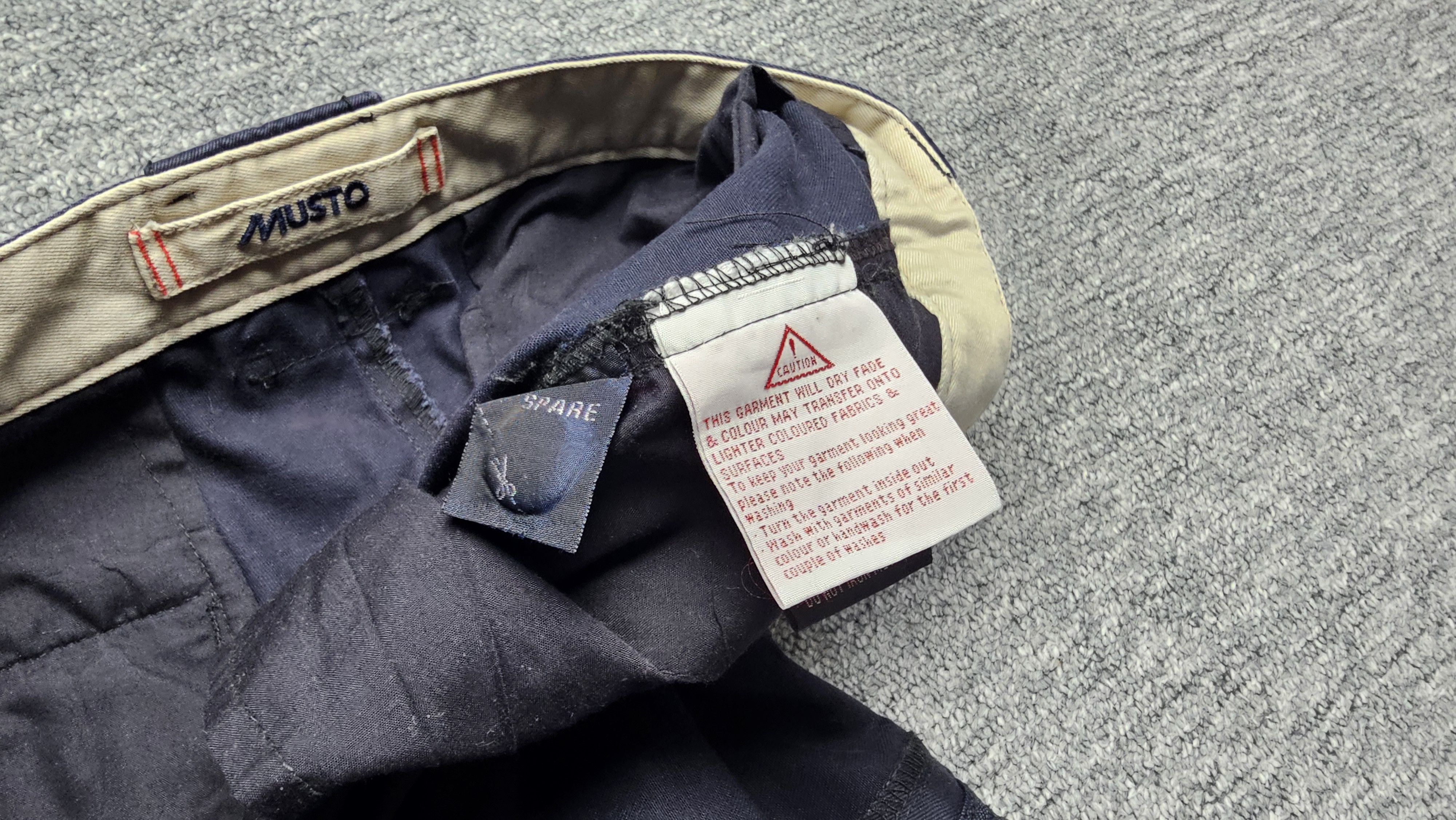Musto Musto Navy Straight Leg Chino Trousers Sailing Outdoor 36L Size US 36 / EU 52 - 7 Thumbnail