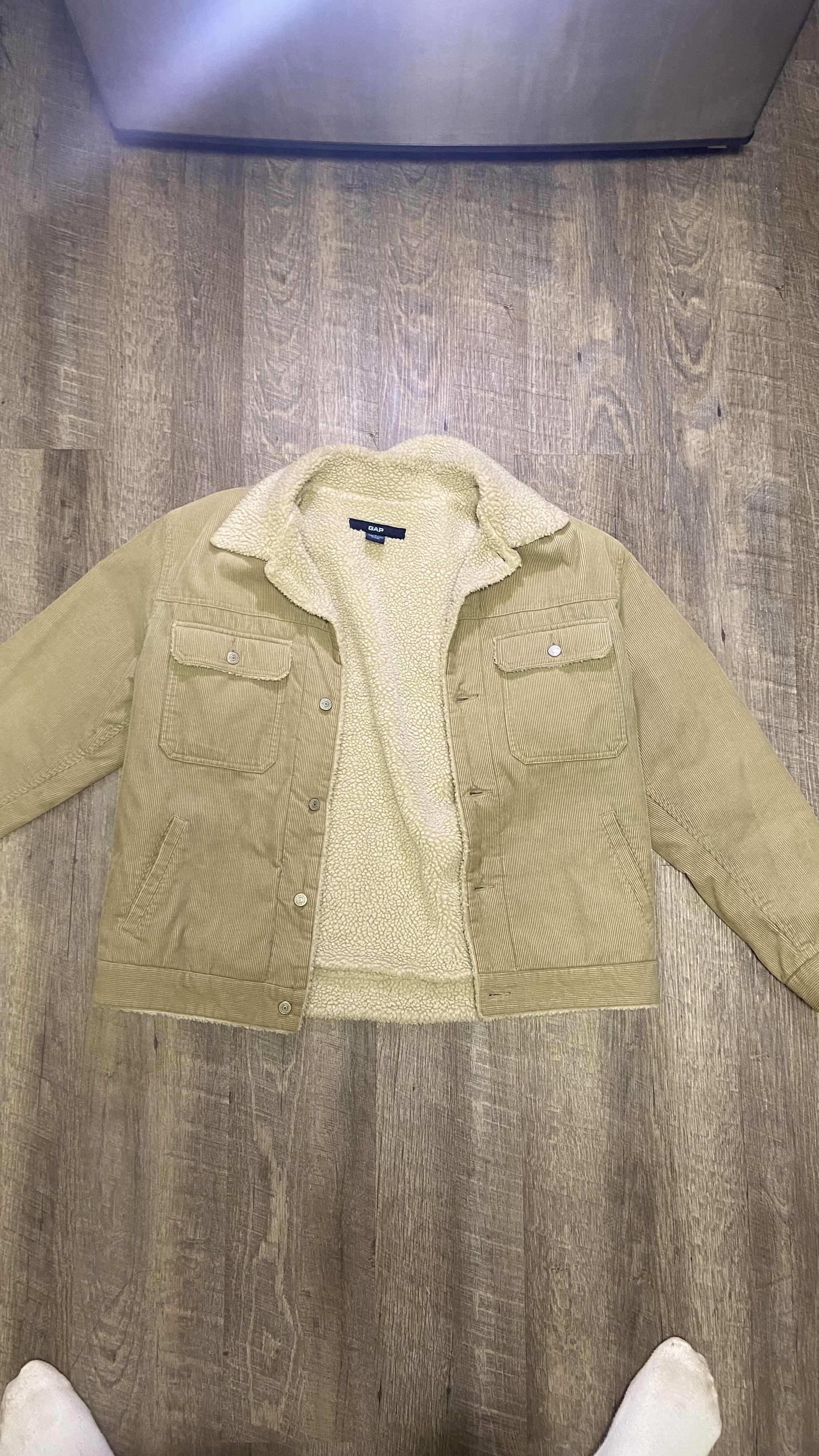 Gap 2002 Vintage Gap corduroy sherpa bomber work jacket Size US L / EU 52-54 / 3 - 6 Thumbnail