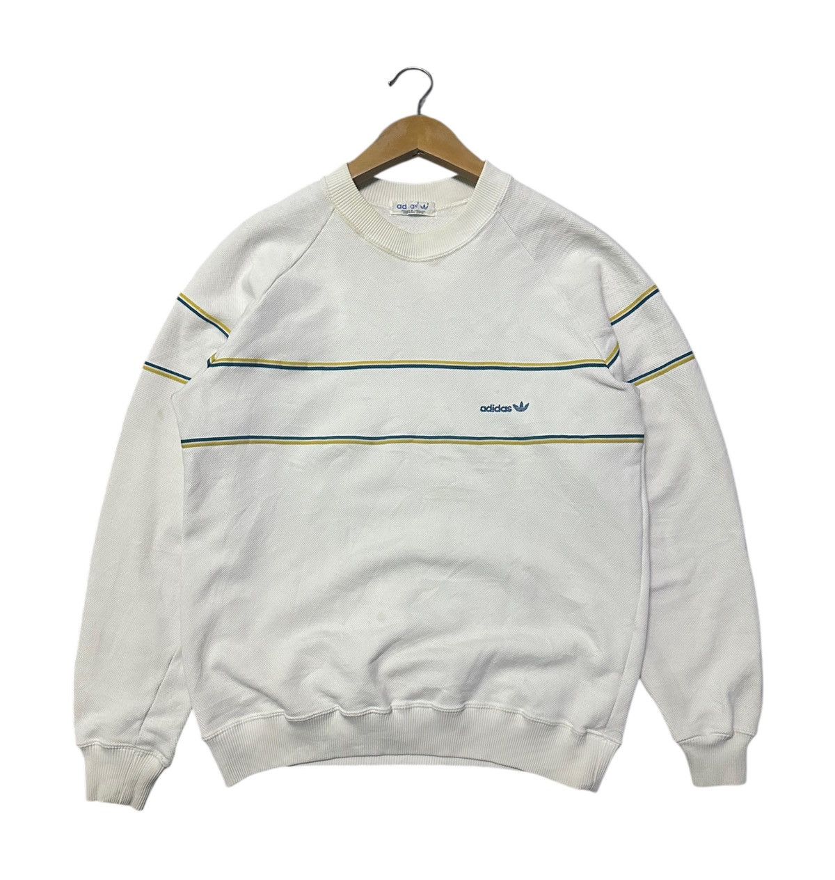 Adidas Vintage 80s Adidas descente crewned sweatshirt Size US M / EU 48-50 / 2 - 1 Thumbnail