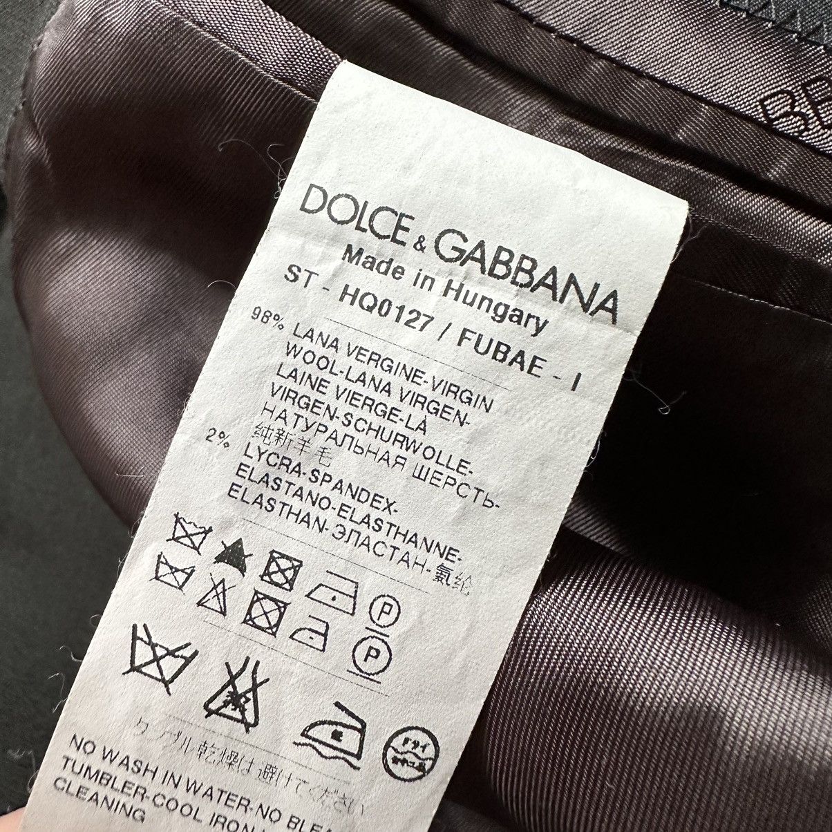 Dolce&Gabbana Men’s Blazer HQ0127 Wool Size:54
