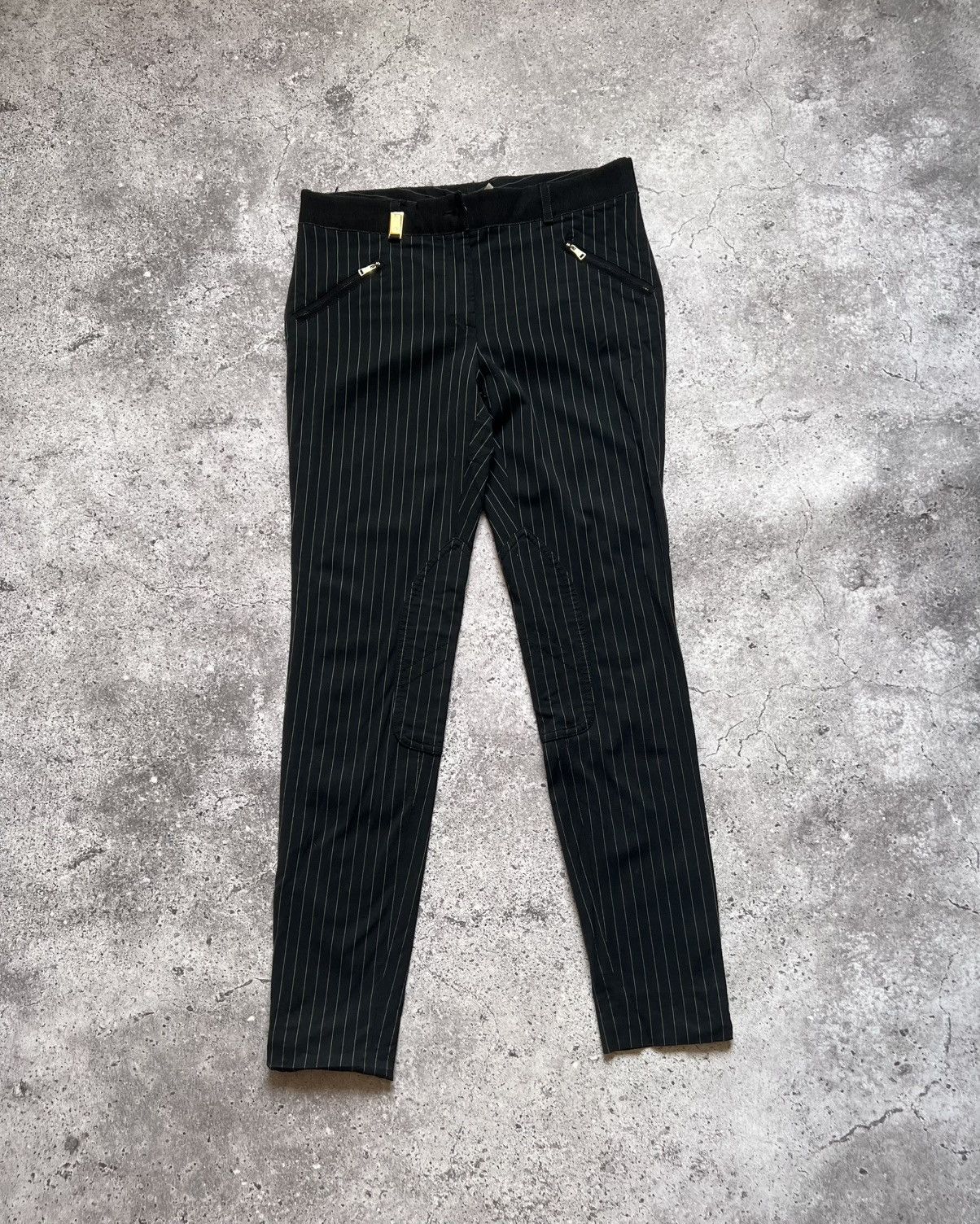 Dolce & Gabbana Dolce & Gabbana Wool Trousers Pants Striped Size 28" / US 6 / IT 42 - 1 Thumbnail