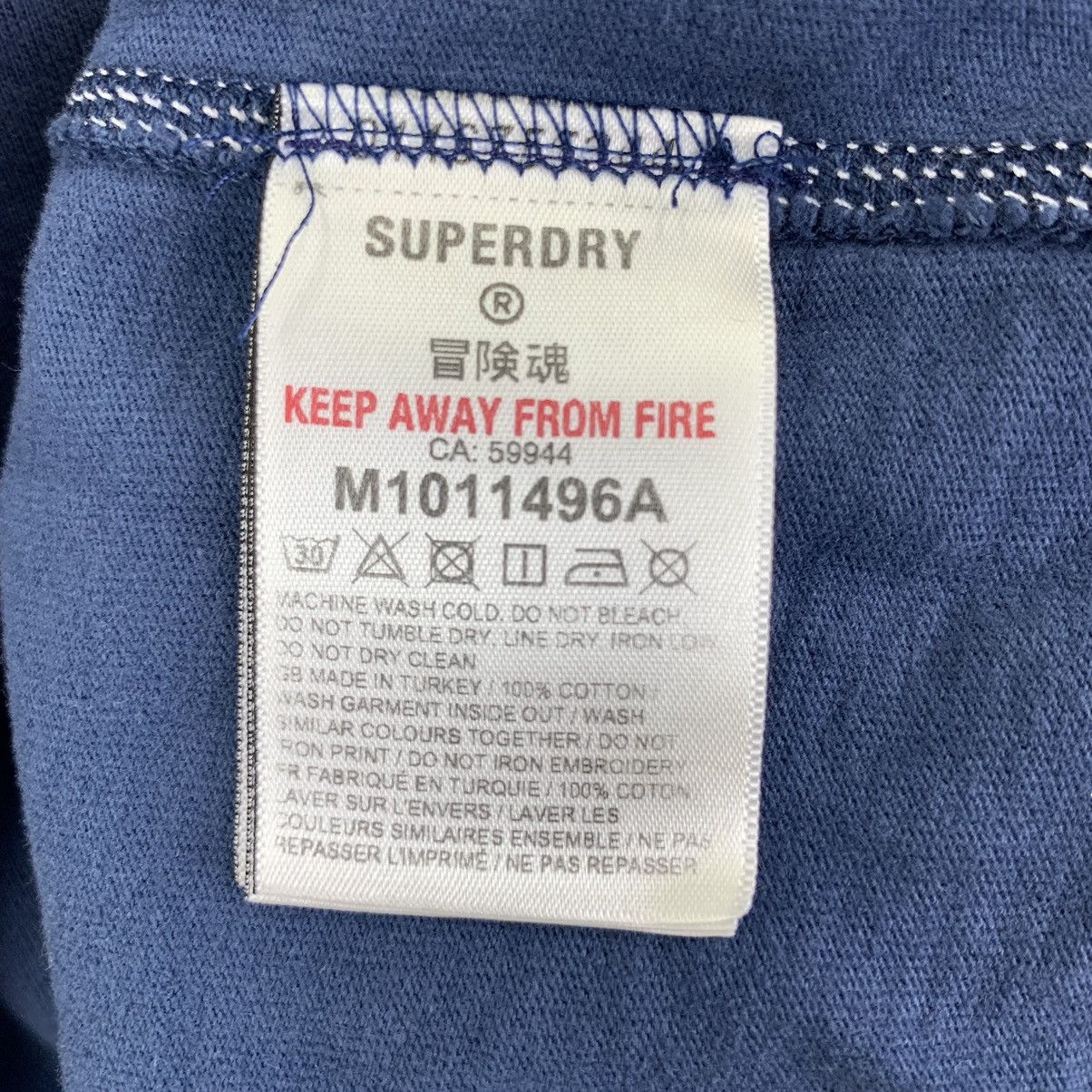 Superfine Vintage 2004 SUPERDRY JAPAN Pure Natural Indigo Tee Shirt Size US XL / EU 56 / 4 - 7 Thumbnail