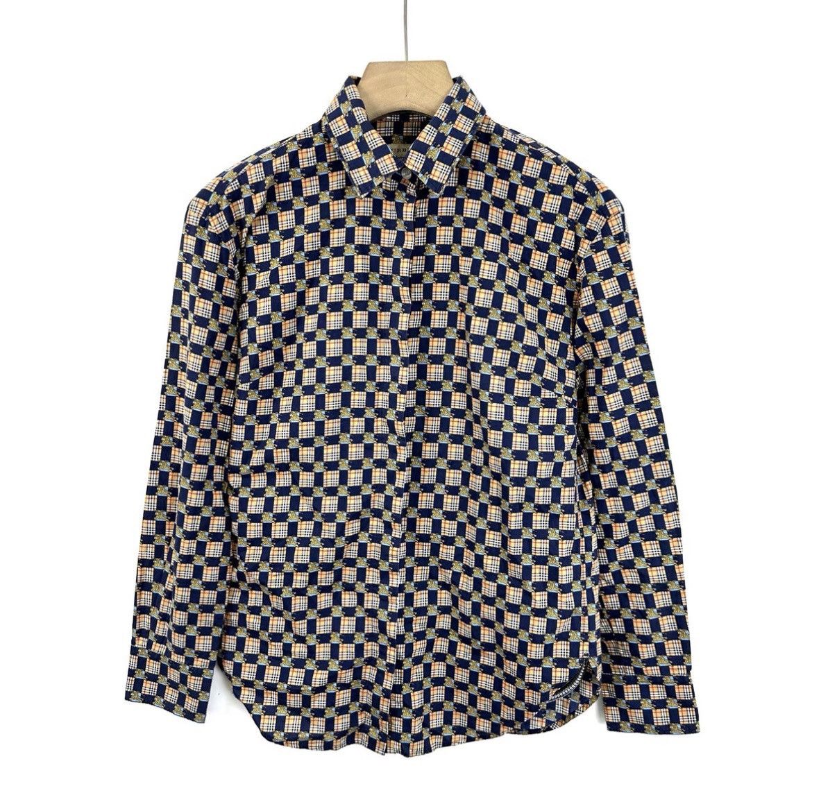 Burberry Burberry Equestrian Knight Check Long Sleeve Shirt K12 Size XS / US 0-2 / IT 36-38 - 1 Thumbnail