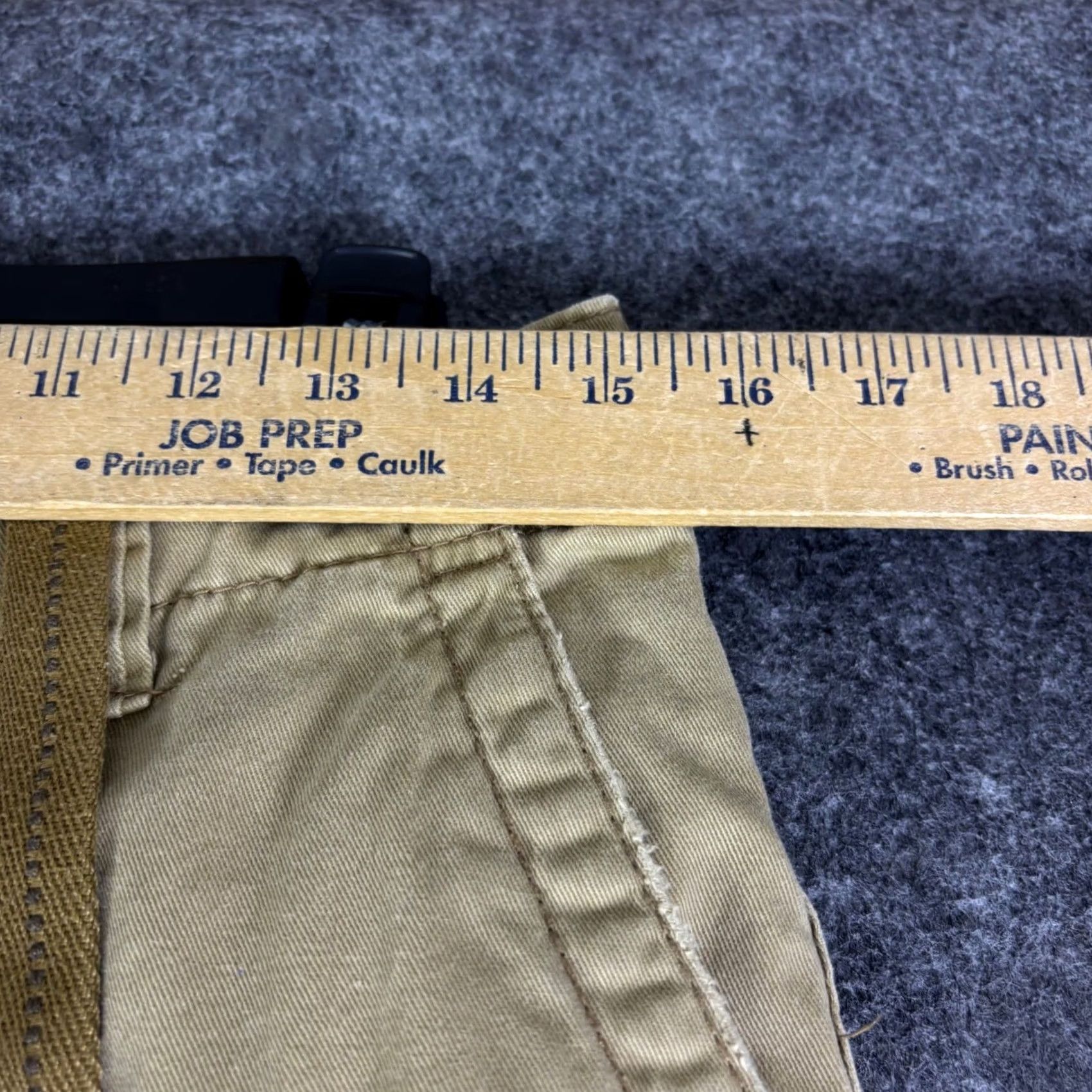 Aeropostale Aeropostale Mens Cargo Shorts Size 28 Khaki Tan Cotton Twill Drawstring Utility Size US 28 / EU 44 - 5 Thumbnail
