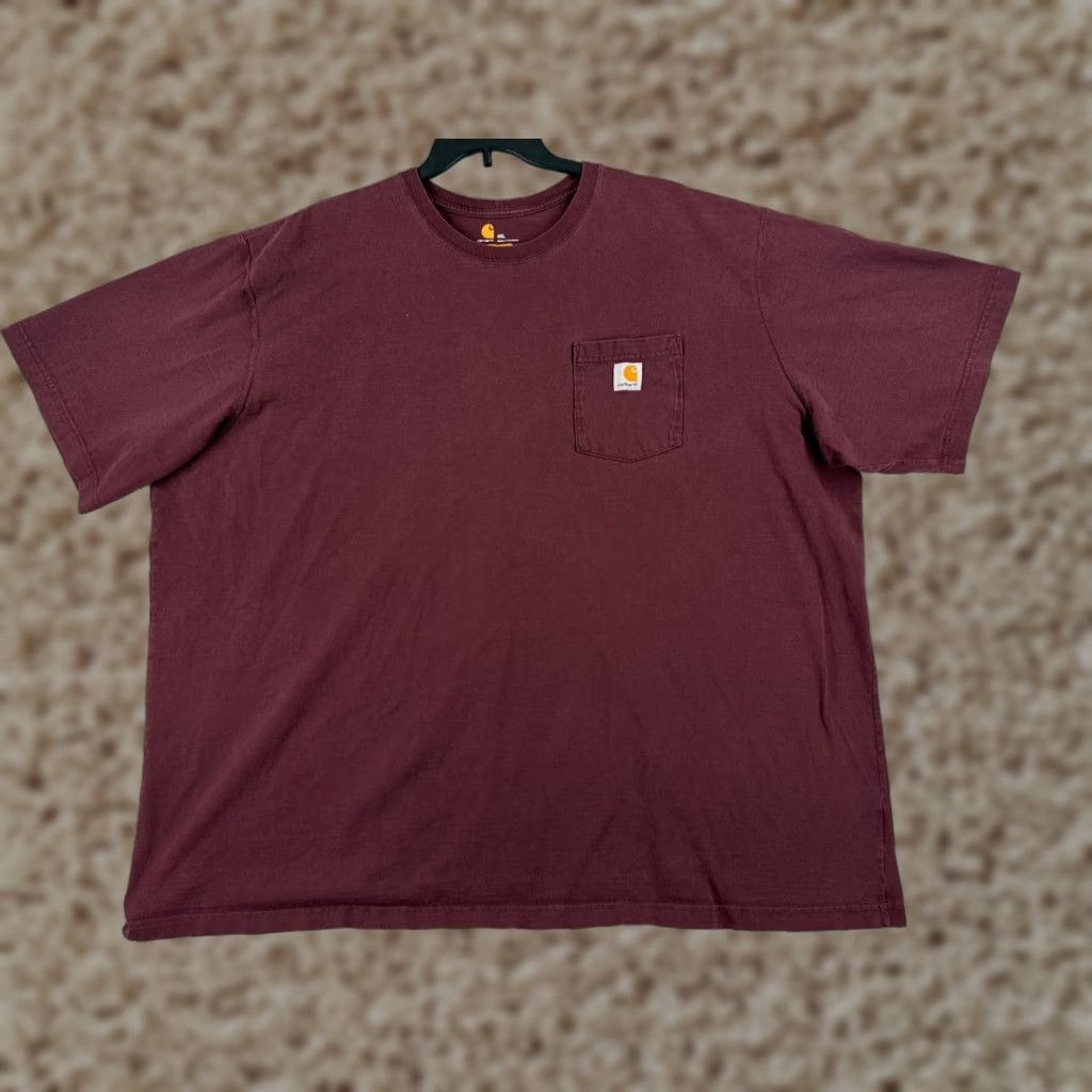 Carhartt Carhartt Shirt Men 4XL Red Short Sleeve Pocket Original Fit Size US XXL / EU 58 / 5 - 1 Thumbnail
