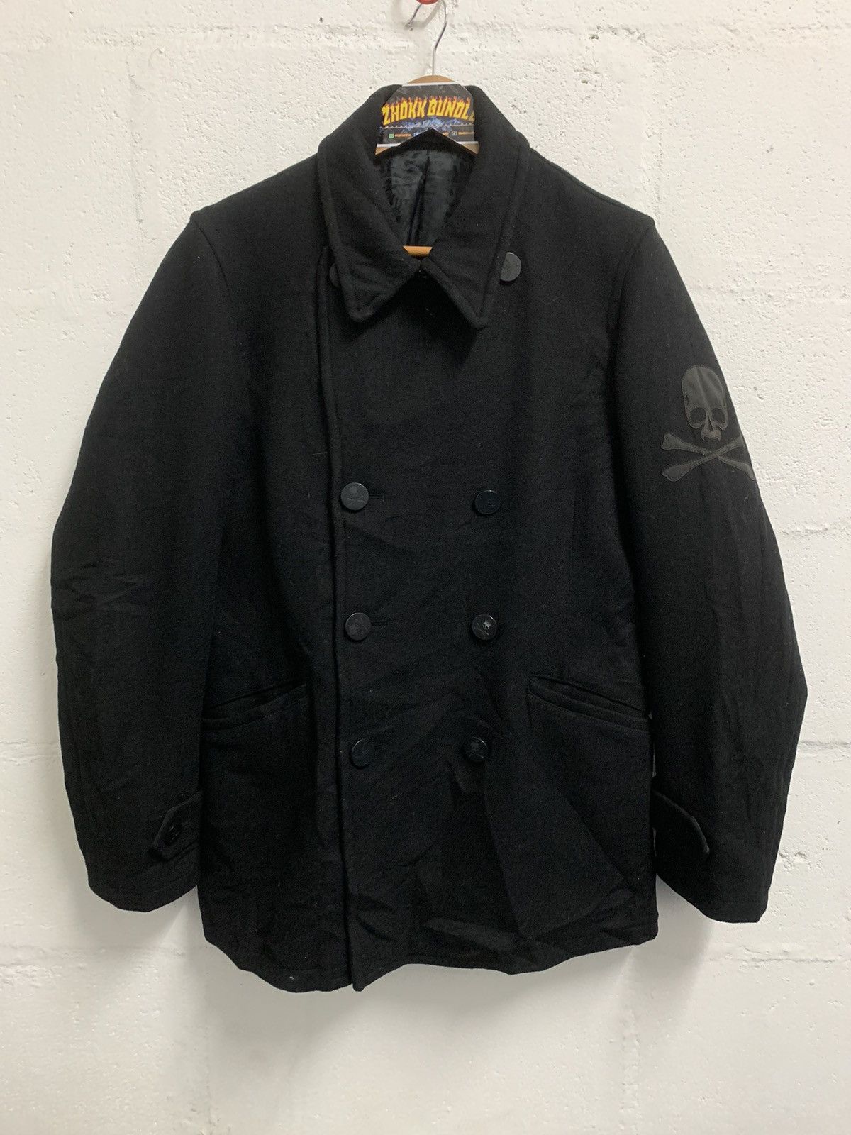 Japanese Brand Vintage Roen X Semantic Design Wool Coat Double Breasted Size US XL / EU 56 / 4 - 1 Thumbnail