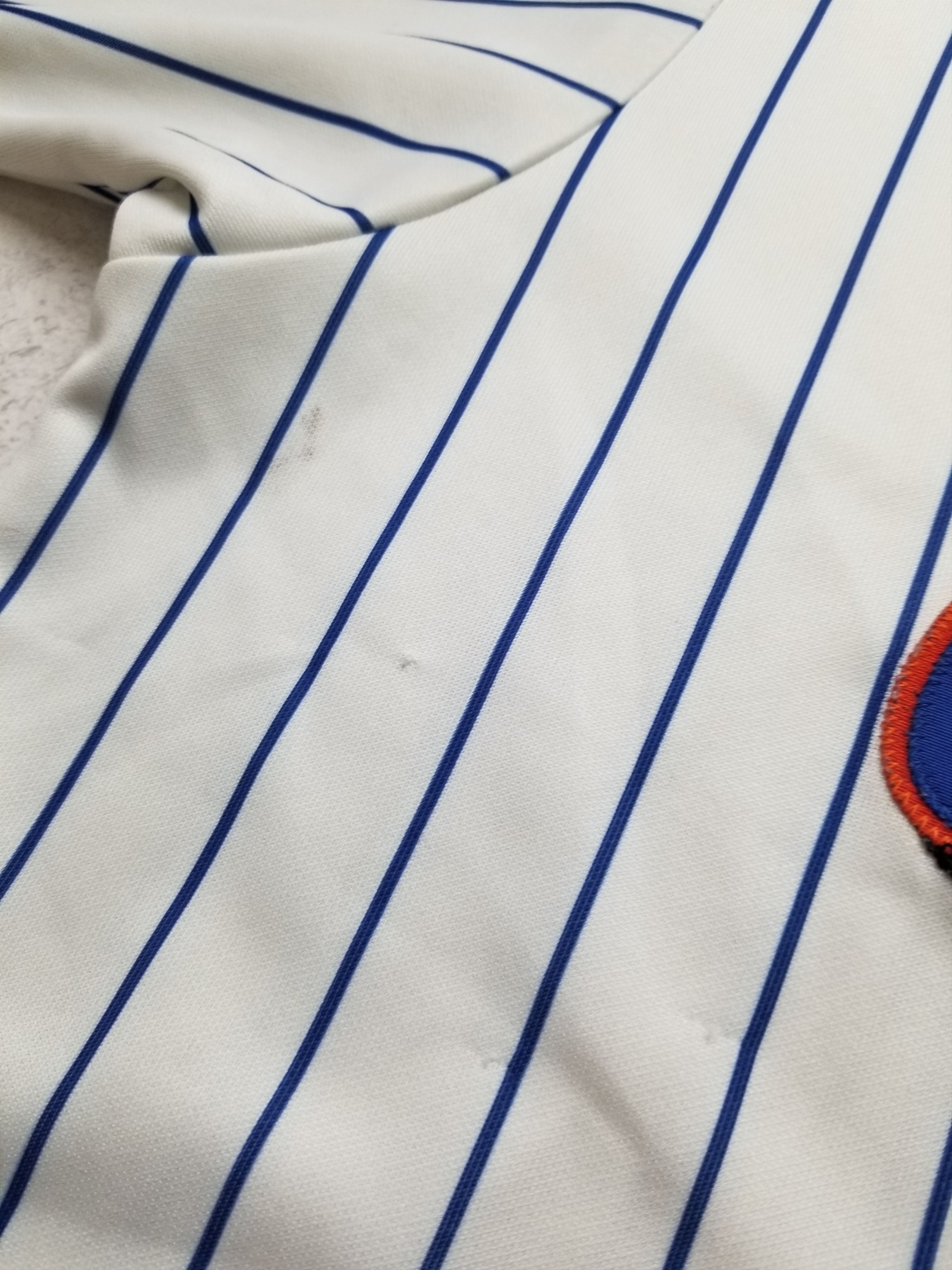 Majestic VTG New York Mets Majestic Pinstripe Stitched Jersey Size US L / EU 52-54 / 3 - 12 Thumbnail