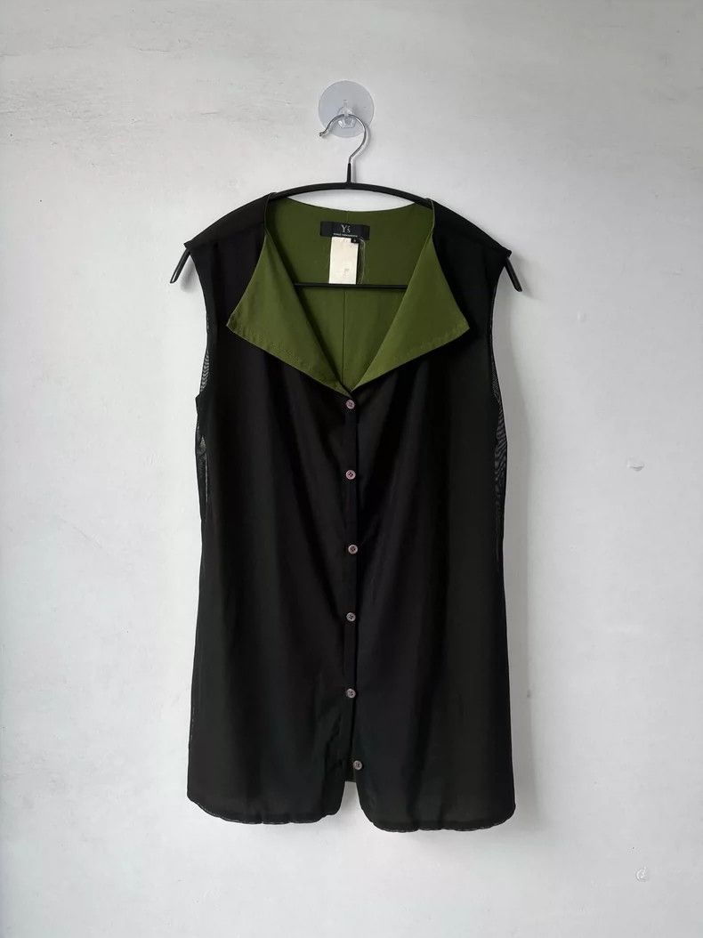 Y's Y's Mesh black and green color-matching vest Size US L / EU 52-54 / 3 - 1 Thumbnail