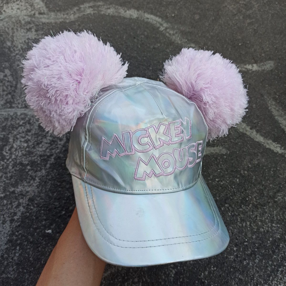 Beauty Beast × Mickey Mouse Sick chrome and pink Mickey Mouse Hat Size ONE SIZE - 8 Thumbnail