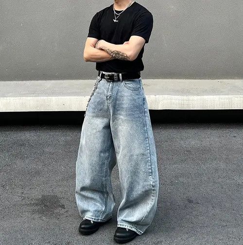 Jean Baggy Wide Leg Jeans Size US 30 / EU 46 - 7 Thumbnail