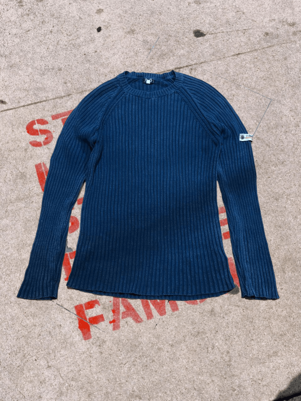 Dolce & Gabbana Y2k Vintage DOLCE GABBANA Ribbed Sweater. Size US XL / EU 56 / 4 - 1 Thumbnail