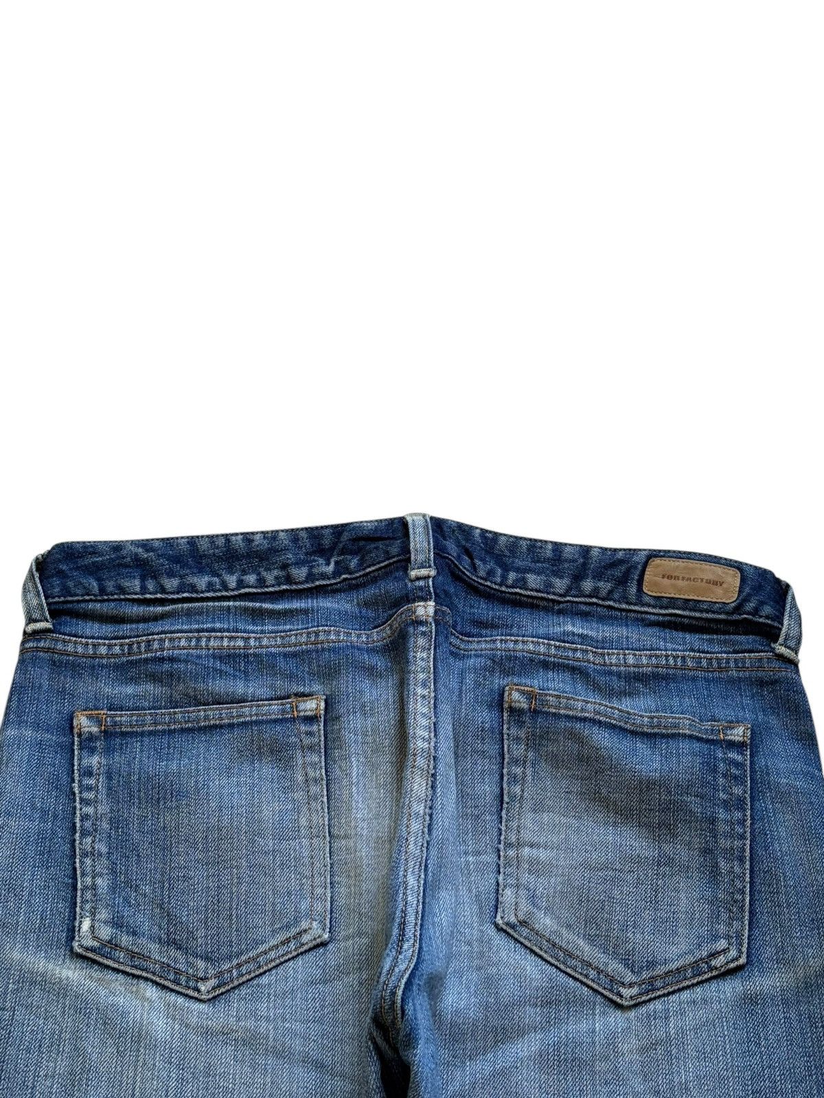 FOB Factory × Japanese Brand Vintage Fob Factory Selvedge Mud Wash Distressed Ripped Jean Size US 32 / EU 48 - 8 Thumbnail
