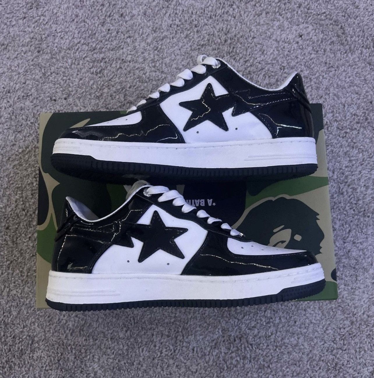 Bape Bapesta 'Black' Size US 9 / EU 42 - 1 Thumbnail