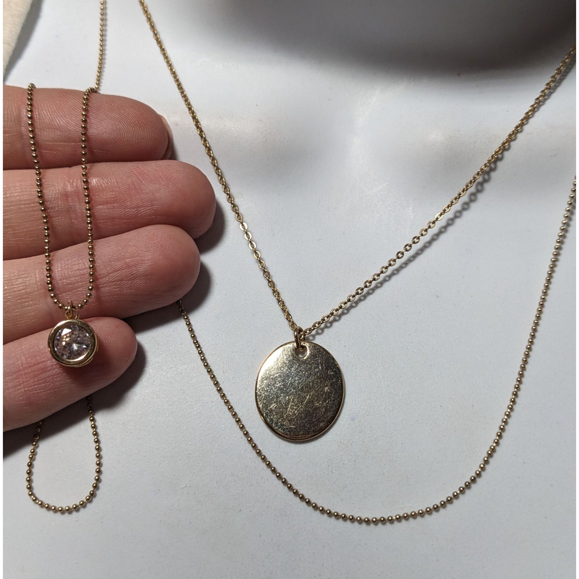 Express Express Multistrand Dainty Chain Pendant Necklace Size ONE SIZE - 7 Thumbnail