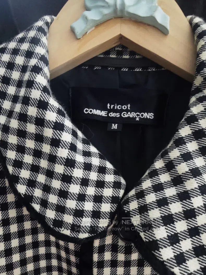 Comme des Garcons Comme Des Garcons Plaid Velvet Peter Pan Collar Jacket Size M / US 6-8 / IT 42-44 - 2 Thumbnail