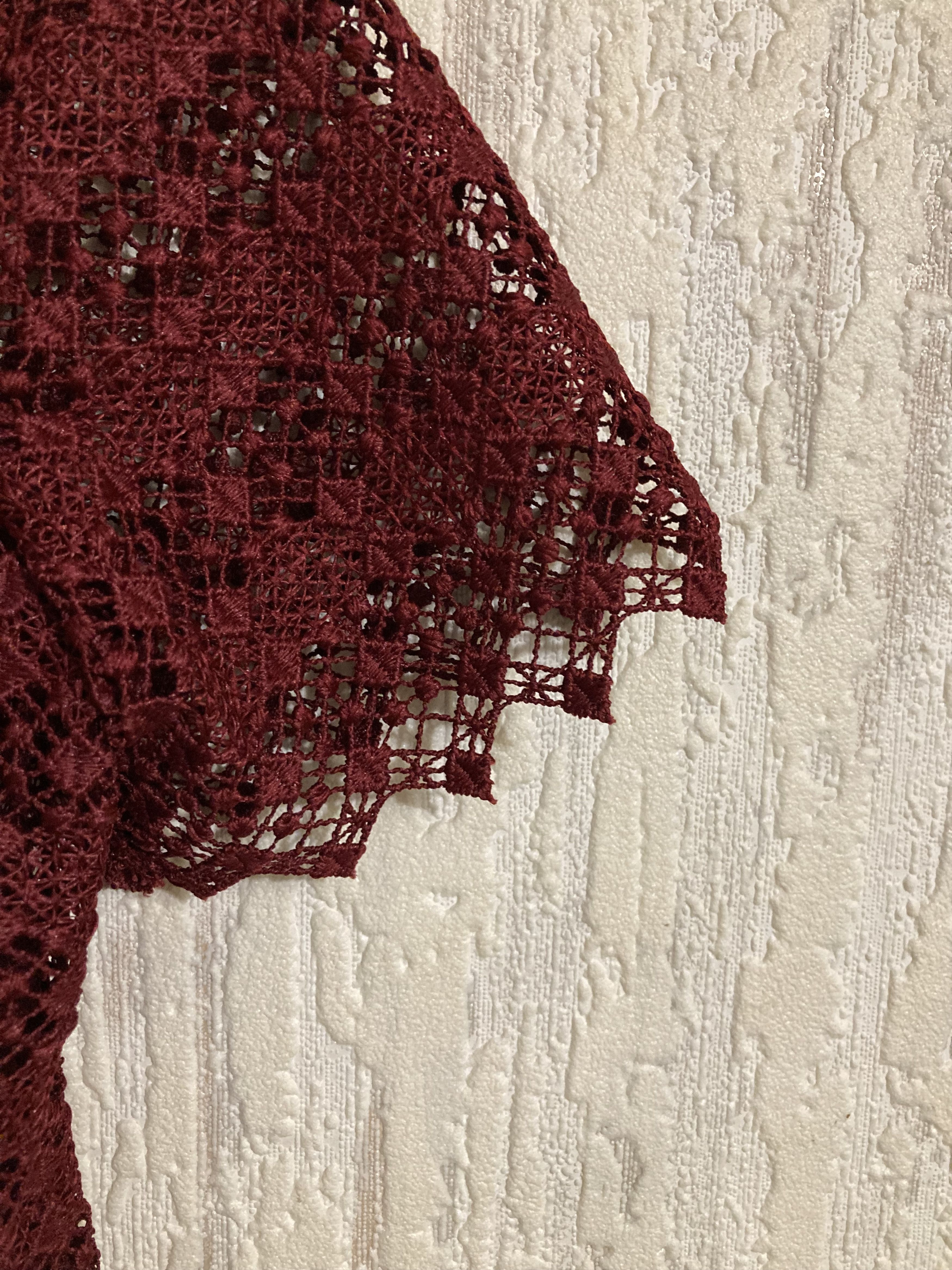 Sandro Sandro Burgundy Lace Blouse Size S / US 4 / IT 40 - 4 Thumbnail