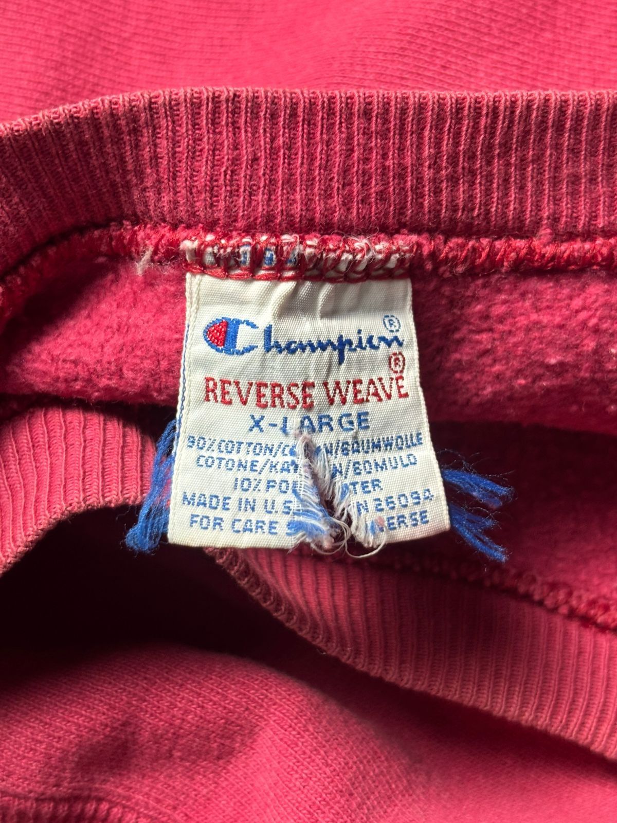 Champion 1990s Champion Reverse Weave Faded Blank Sweatshirt Size US XL / EU 56 / 4 - 8 Thumbnail