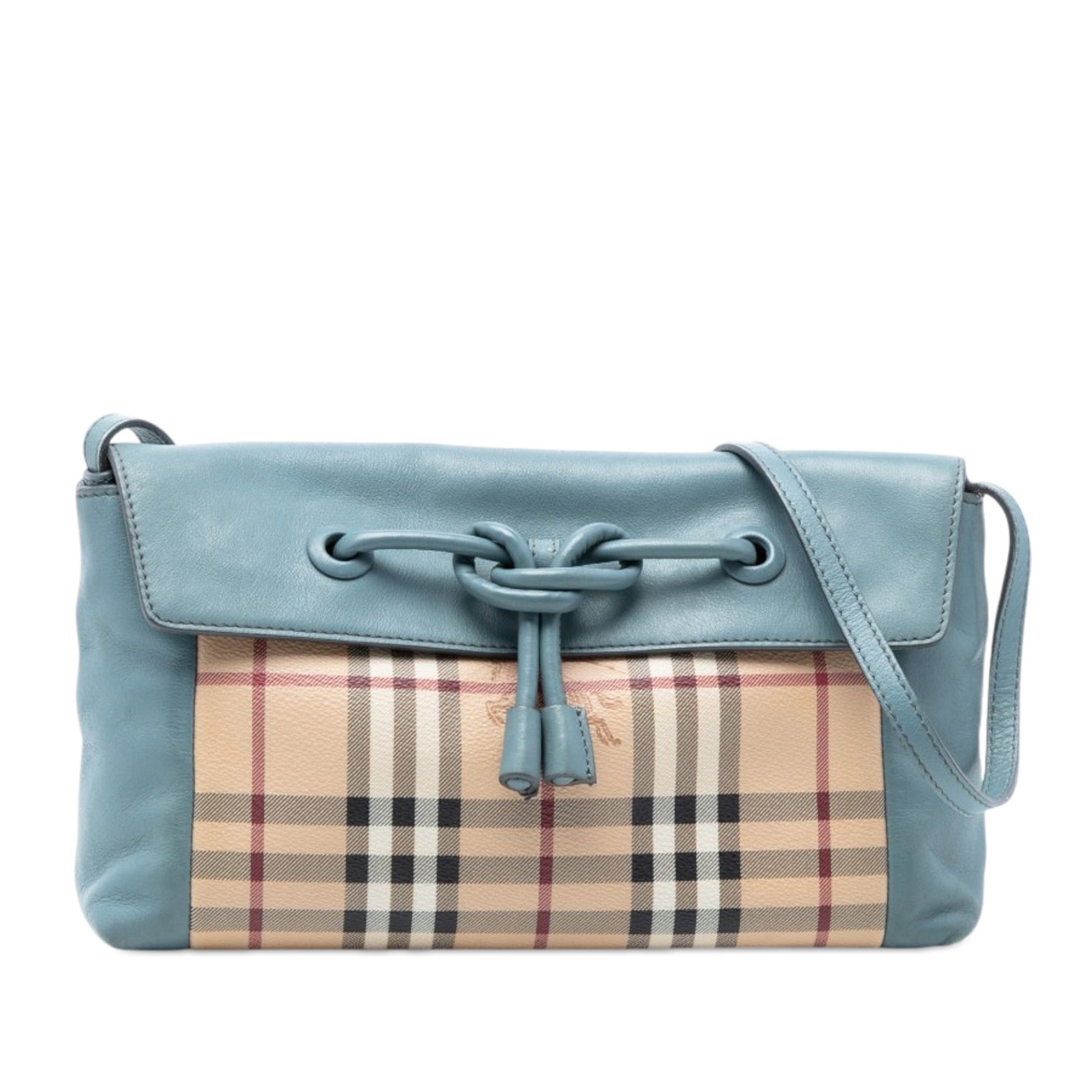 Burberry Haymarket Check Coated Canvas Leah Crossbody Size ONE SIZE - 1 Thumbnail