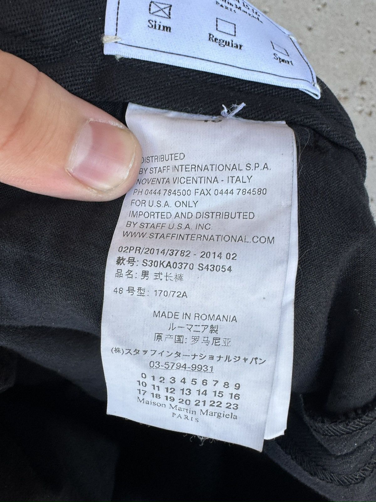 Maison Margiela Maison Margiela PARIS Flat Front Pants Size 38 Size US 38 / EU 54 - 6 Thumbnail