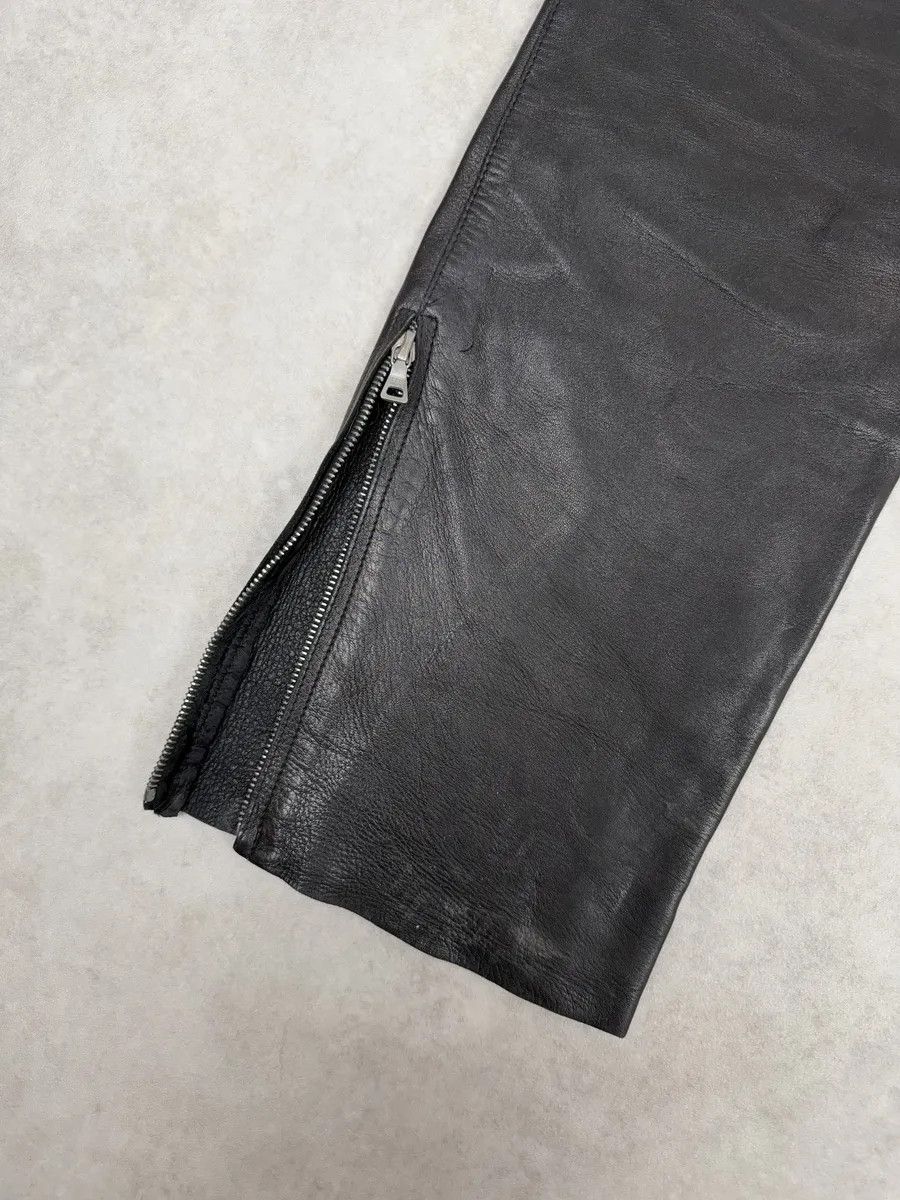 Prada FW1999 Prada Black Padded Biker Leather Pants Size US 30 / EU 46 - 11 Thumbnail