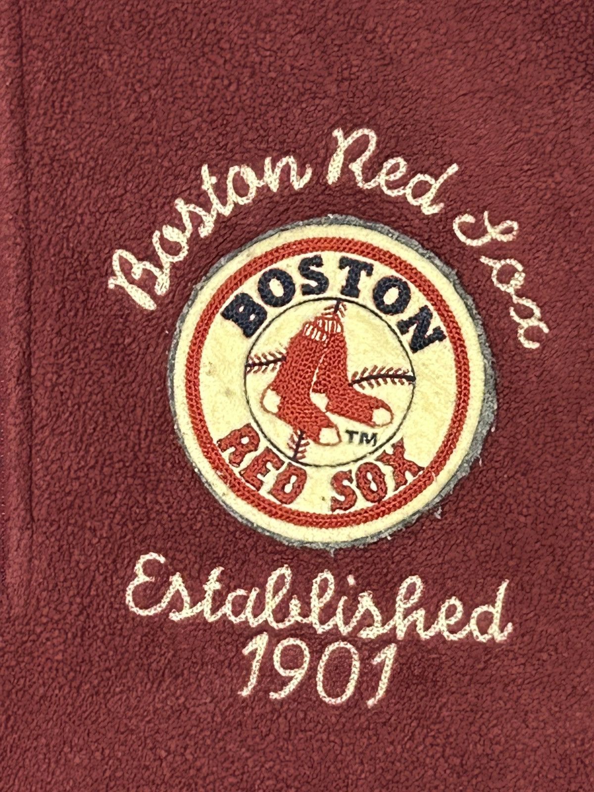 MLB × Uniqlo 🔥🔥 Vintage MLB BOSTON RED SOX Fleece Half Zipper Size US XL / EU 56 / 4 - 5 Thumbnail