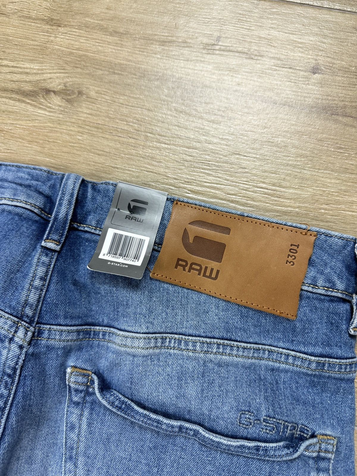 G-Star NEW🏷️ G-Star Raw 3301 OT Slim Denim Jeans Size US 32 / EU 48 - 10 Thumbnail