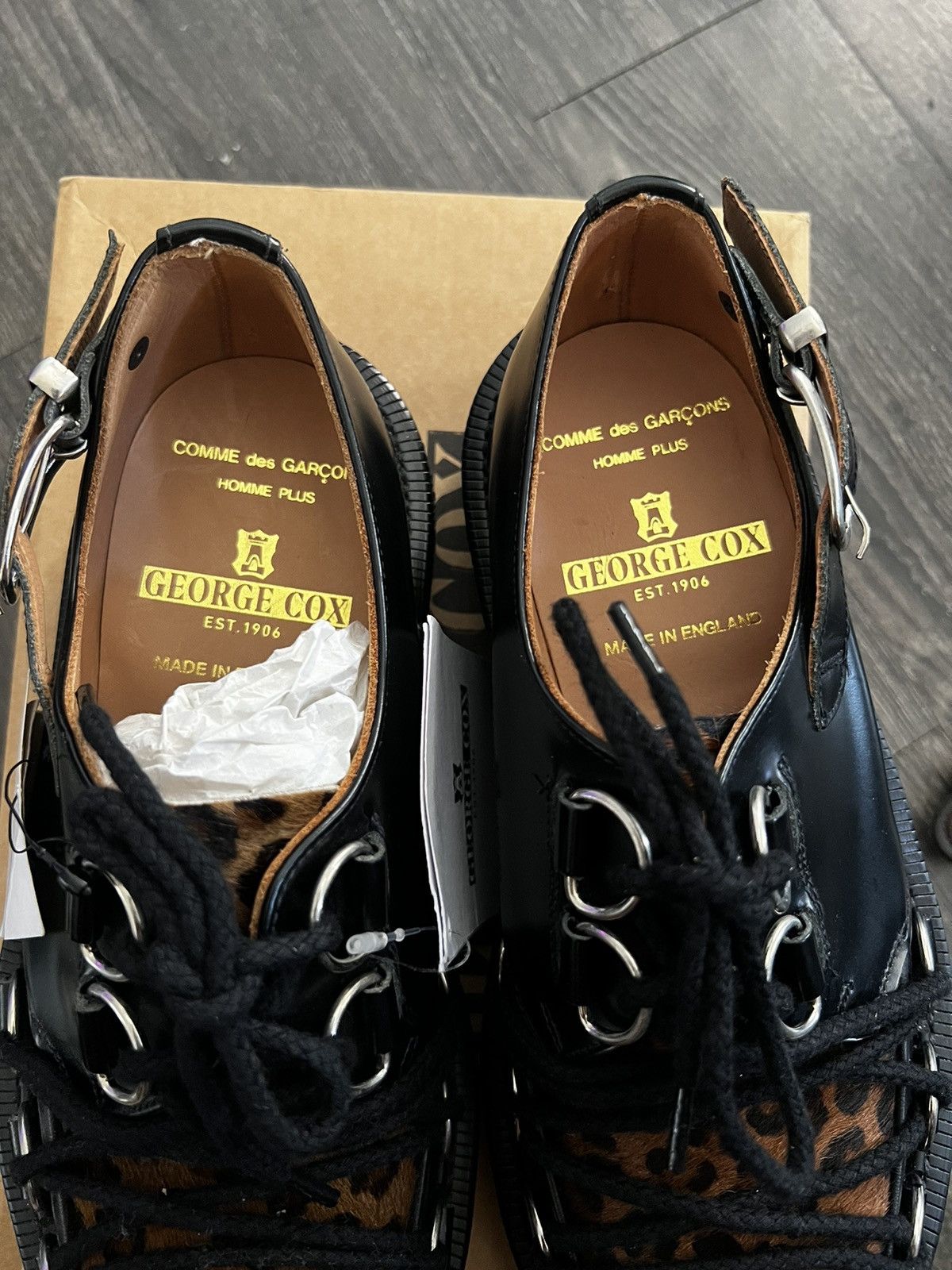 Comme des Garcons Comme Des Garcons x George Cox D Ring Buckle Leopard Creeper Size US 7 / EU 40 - 4 Thumbnail