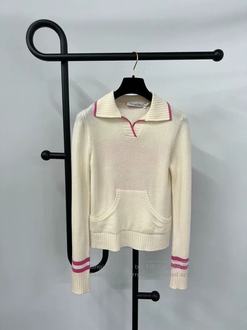 Dior Dior Beige pink Vibe five-pointed star lapel knitted cashm Size XS / US 0-2 / IT 36-38 - 1 Thumbnail