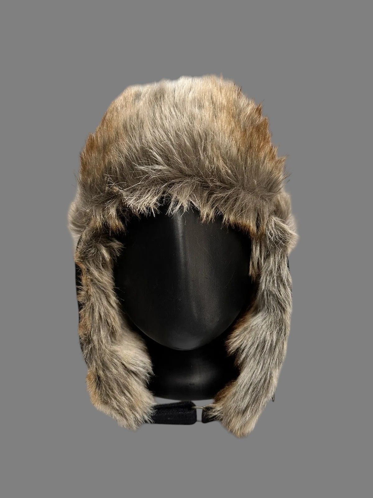 Le Grande Bleu (L.G.B.) Y2K Dickies Retro Black Trapper Hat Faux Fur Vintage Size ONE SIZE - 7 Thumbnail