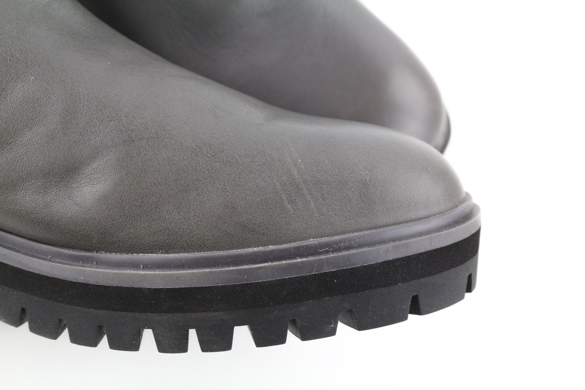 Timberland A2DY3 UK7 Leather Almond Grey Rubber 79863 Size US 9 / IT 39 - 12 Thumbnail