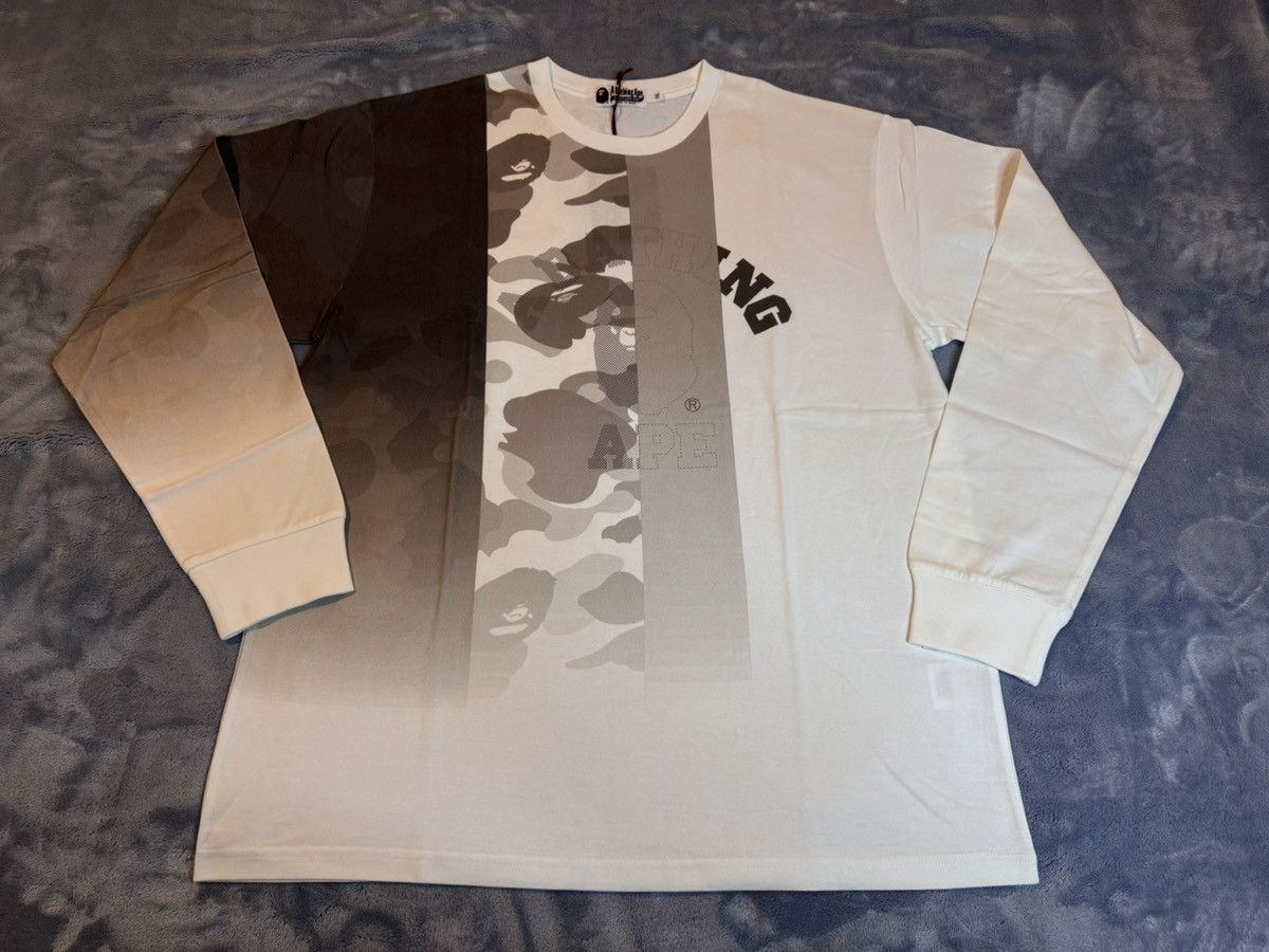 Bape Bape XXL Patchwork Print Long Sleeve Tee Size US XXL / EU 58 / 5 - 1 Thumbnail