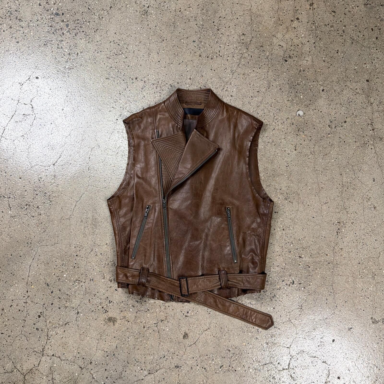 Haider Ackermann Haider Ackermann SS11 Leather Vest Size US M / EU 48-50 / 2 - 1 Thumbnail
