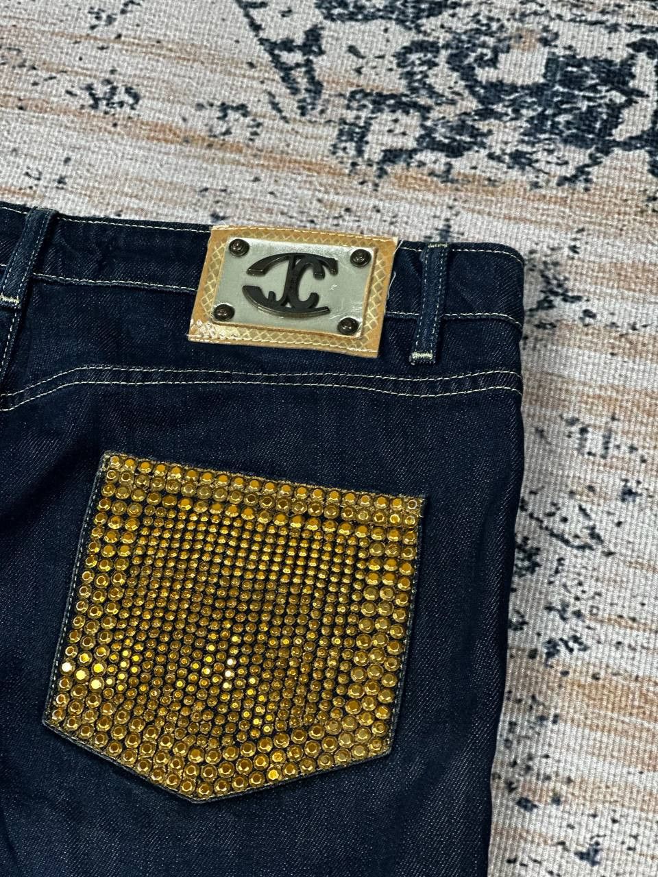 Just Cavalli Vintage Slim Just Cavalli Jeans Rhinestone Y2K Size 29" - 11 Thumbnail