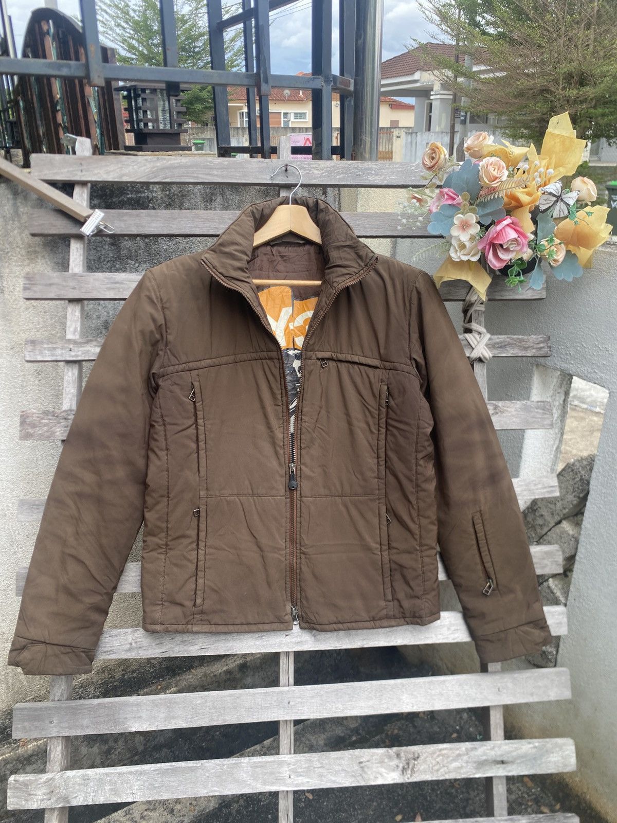 Yohji Yamamoto Vintage Y2K Y-3 Yohji Yamamoto Quilted Sunfaded Jacket Brown Size US S / EU 44-46 / 1 - 3 Thumbnail