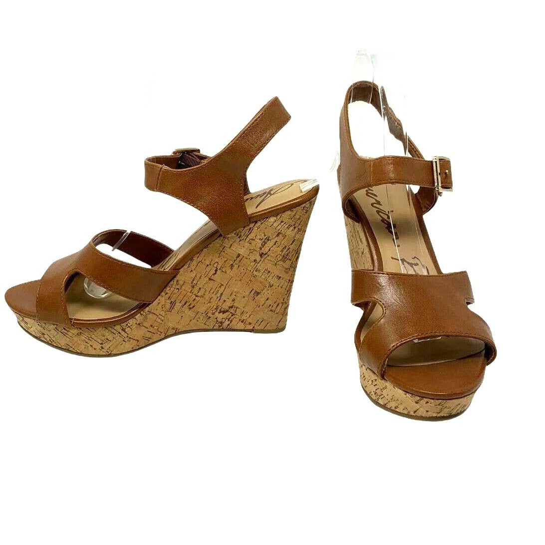 American Rag American Rag Rochelle Cognac Wedge Slingback Sandals Size 9 Size US 9 / IT 39 - 5 Thumbnail