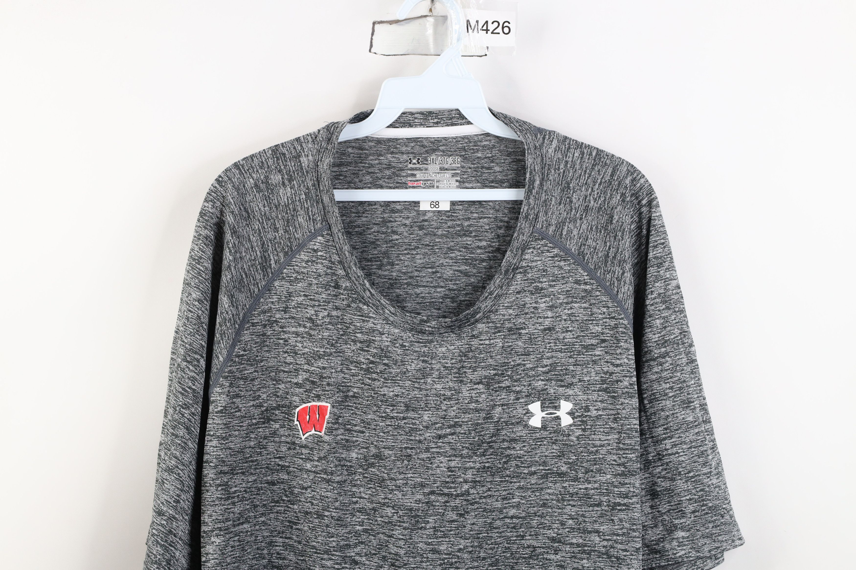 Under Armour Under Armour University of Wisconsin Football T-Shirt Gray Size US XXL / EU 58 / 5 - 2 Thumbnail