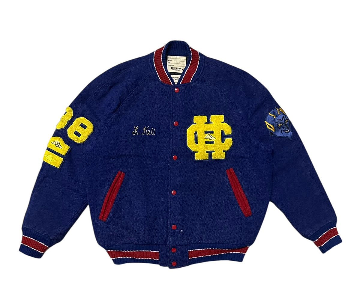 Vintage Vintage 80s Houston varsity jacket Size US M / EU 48-50 / 2 - 8 Thumbnail