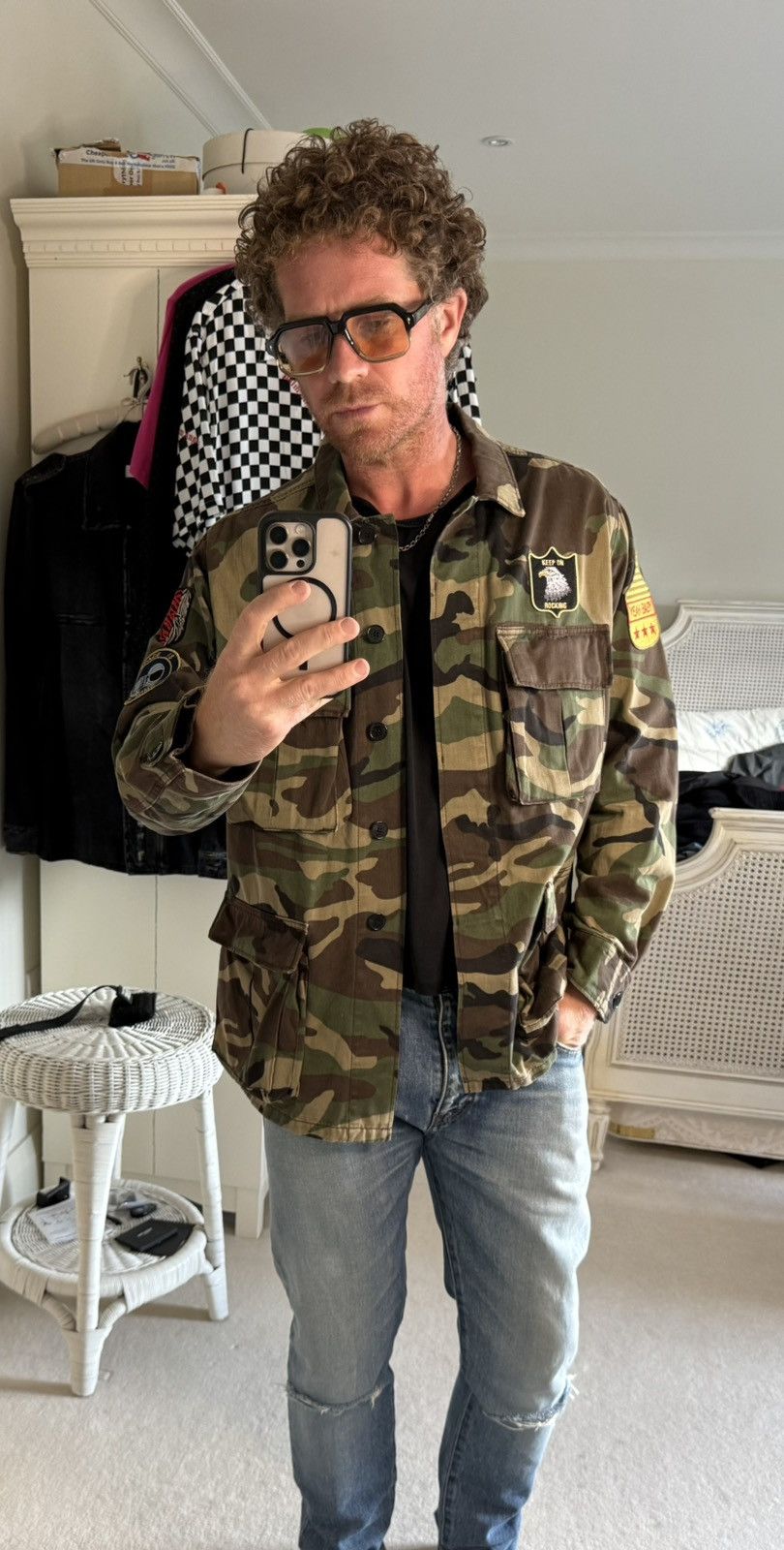 Saint Laurent Paris SS16 Saint Laurent camo yeah baby jacket Hedi Slimane L surf Size US L / EU 52-54 / 3 - 2 Thumbnail