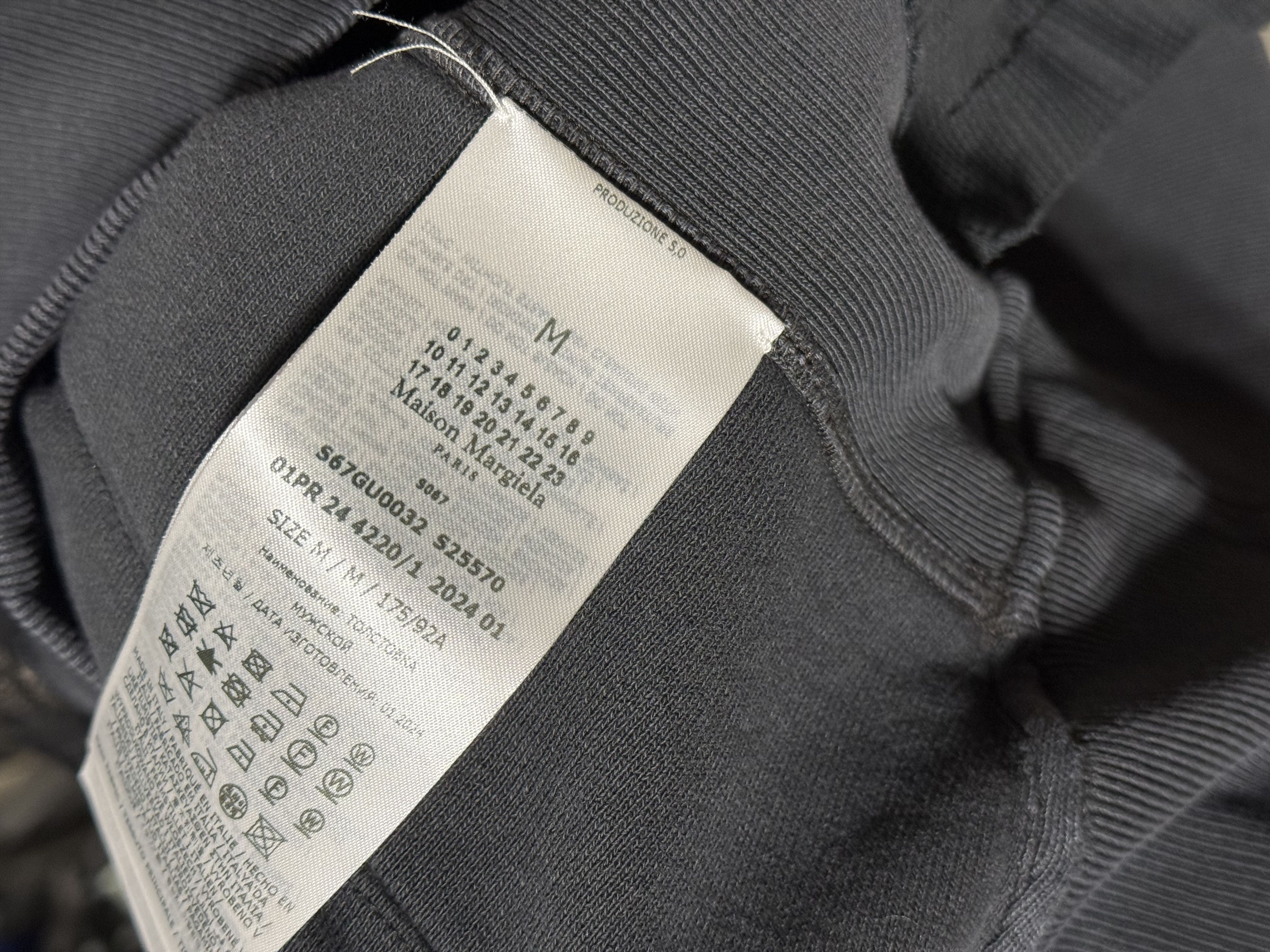 Maison Margiela Maison Margiela Distressed Paneled Top 'Charcoal' Size US M / EU 48-50 / 2 - 3 Thumbnail