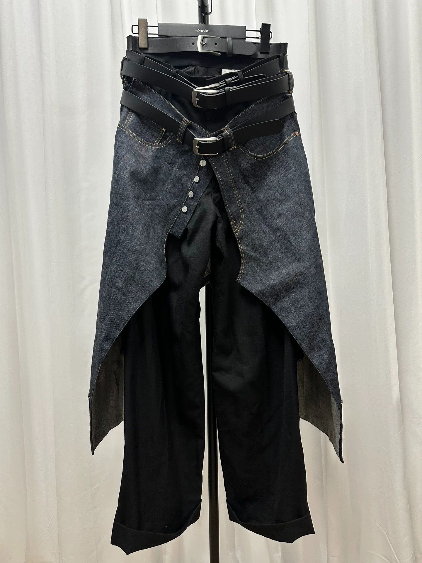 Junya Watanabe Junya Watanabe 4-Belt Paneled Pants Size S Waist74 L108 Size 26" / US 2 / IT 38 - 1 Thumbnail