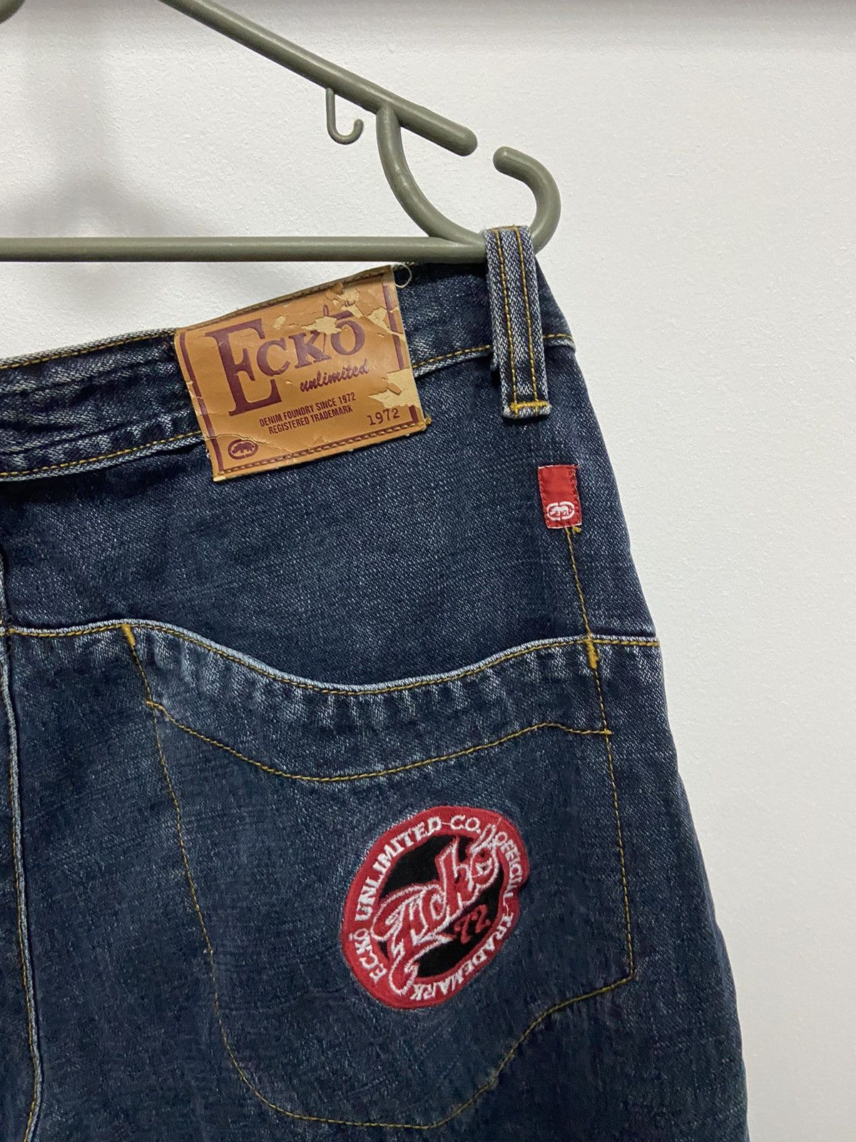 Ecko Unltd. × Vintage Ecko Unltd. Vintage denim pants skate pocket logo Size US 36 / EU 52 - 3 Thumbnail