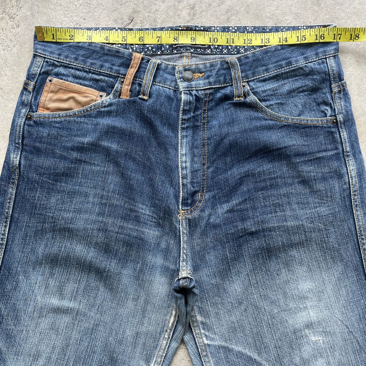 Japanese Brand Vintage ILLS Japan Faded Denim Jeans Pants W34x30.5 Size US 34 / EU 50 - 5 Thumbnail