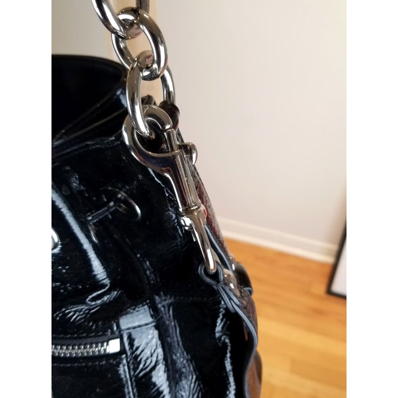 Coach VINTAGE Coach BLACK LEATHER SHOULDER HANDBAG CROSS BAG BUCKET BAG 17941 Ladies Shoulder Bag Small Size ONE SIZE - 7 Thumbnail