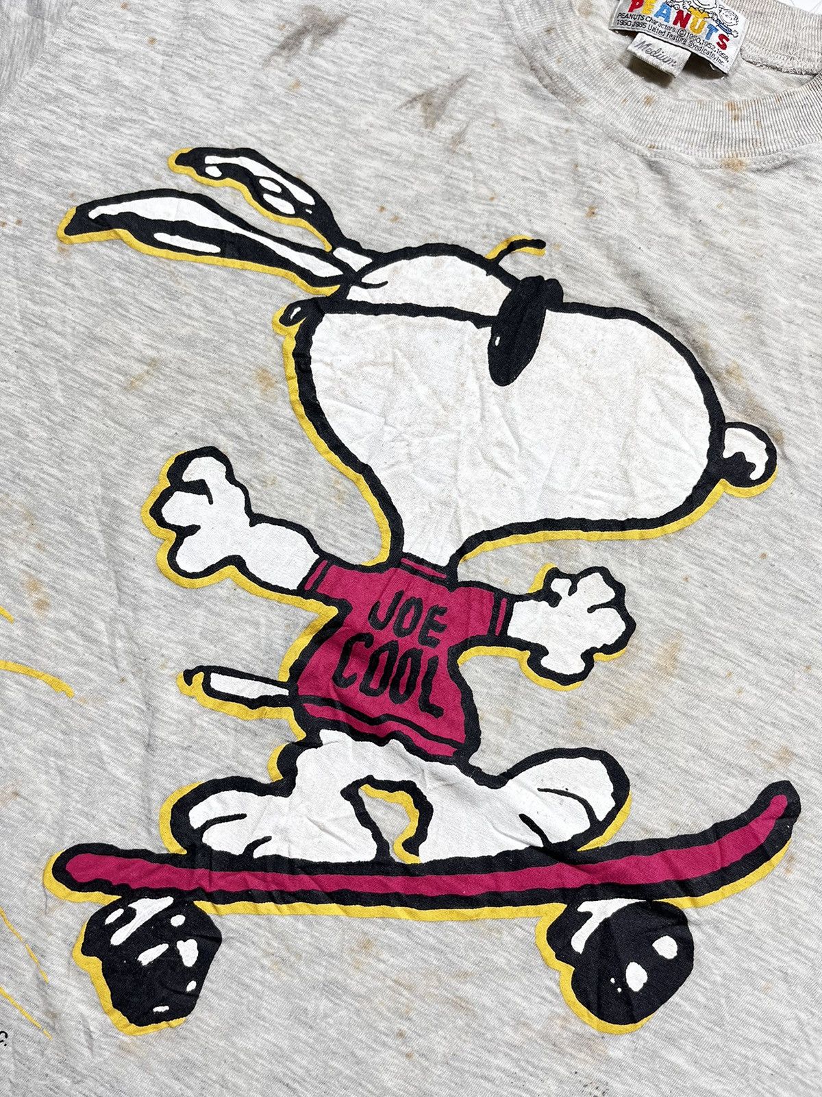 Cartoon Network × Snoop Dogg × Vintage Vintage 90s Snoopy Peanuts Joe Cool Skateboard Blend Cotton Size US L / EU 52-54 / 3 - 3 Thumbnail